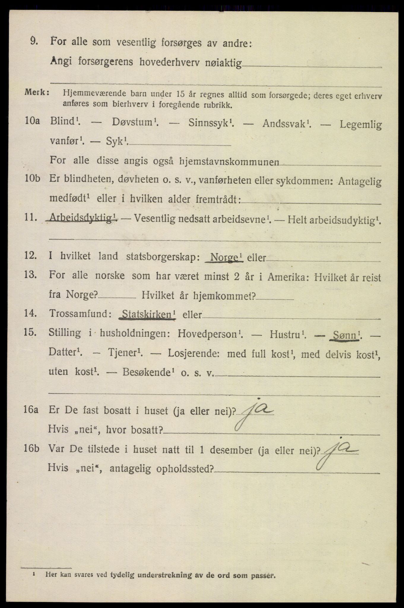 SAK, 1920 census for Fjære, 1920, p. 8202