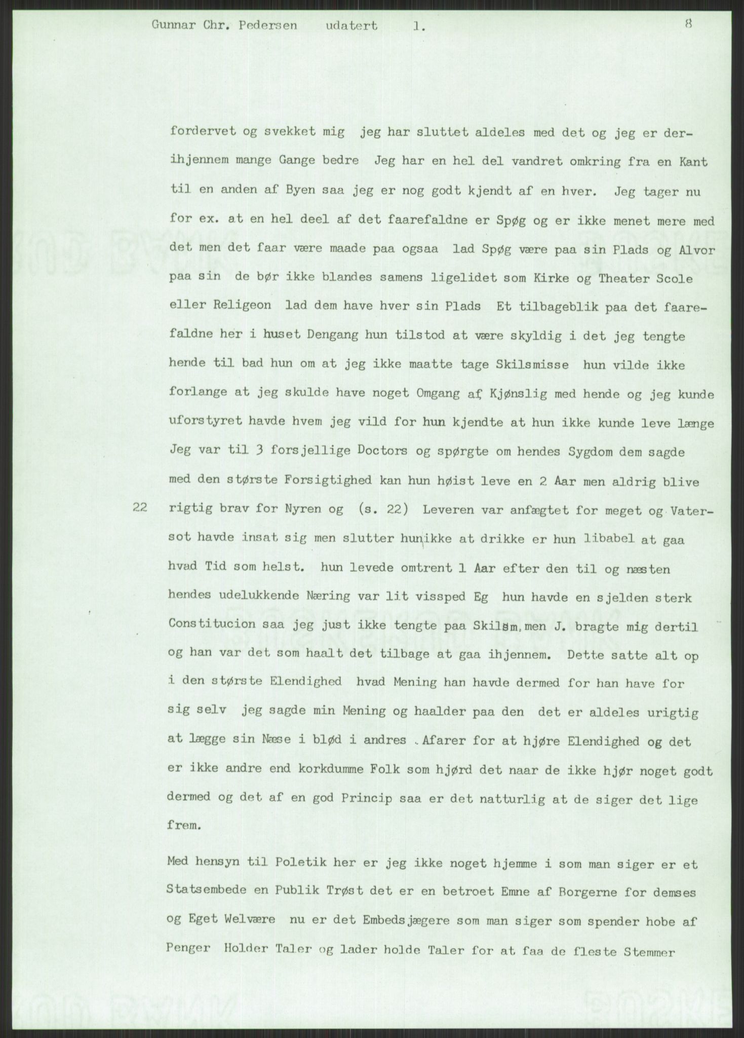 Samlinger til kildeutgivelse, Amerikabrevene, AV/RA-EA-4057/F/L0014: Innlån fra Oppland: Nyberg - Slettahaugen, 1838-1914, p. 787