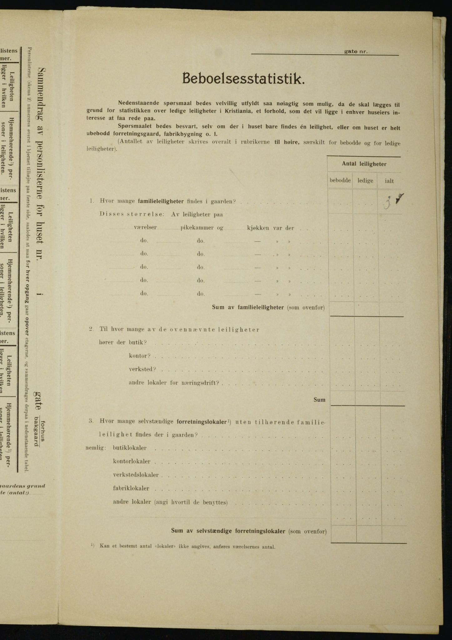 OBA, Municipal Census 1910 for Kristiania, 1910, p. 17791