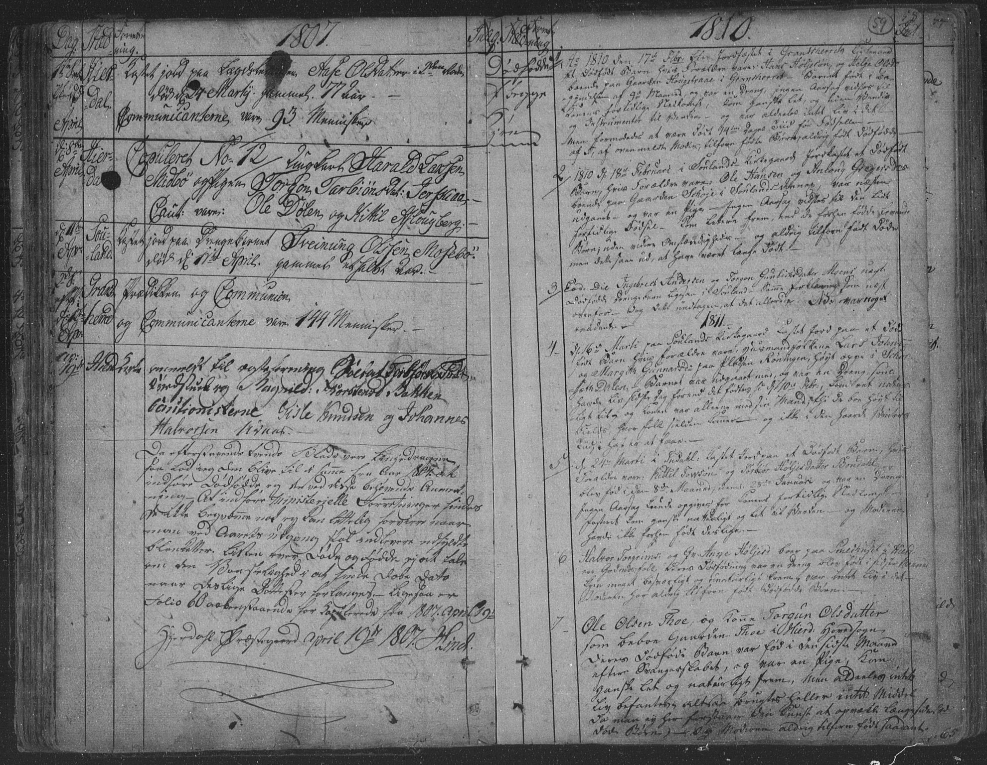 Hjartdal kirkebøker, AV/SAKO-A-270/F/Fa/L0006: Parish register (official) no. I 6, 1801-1814, p. 59