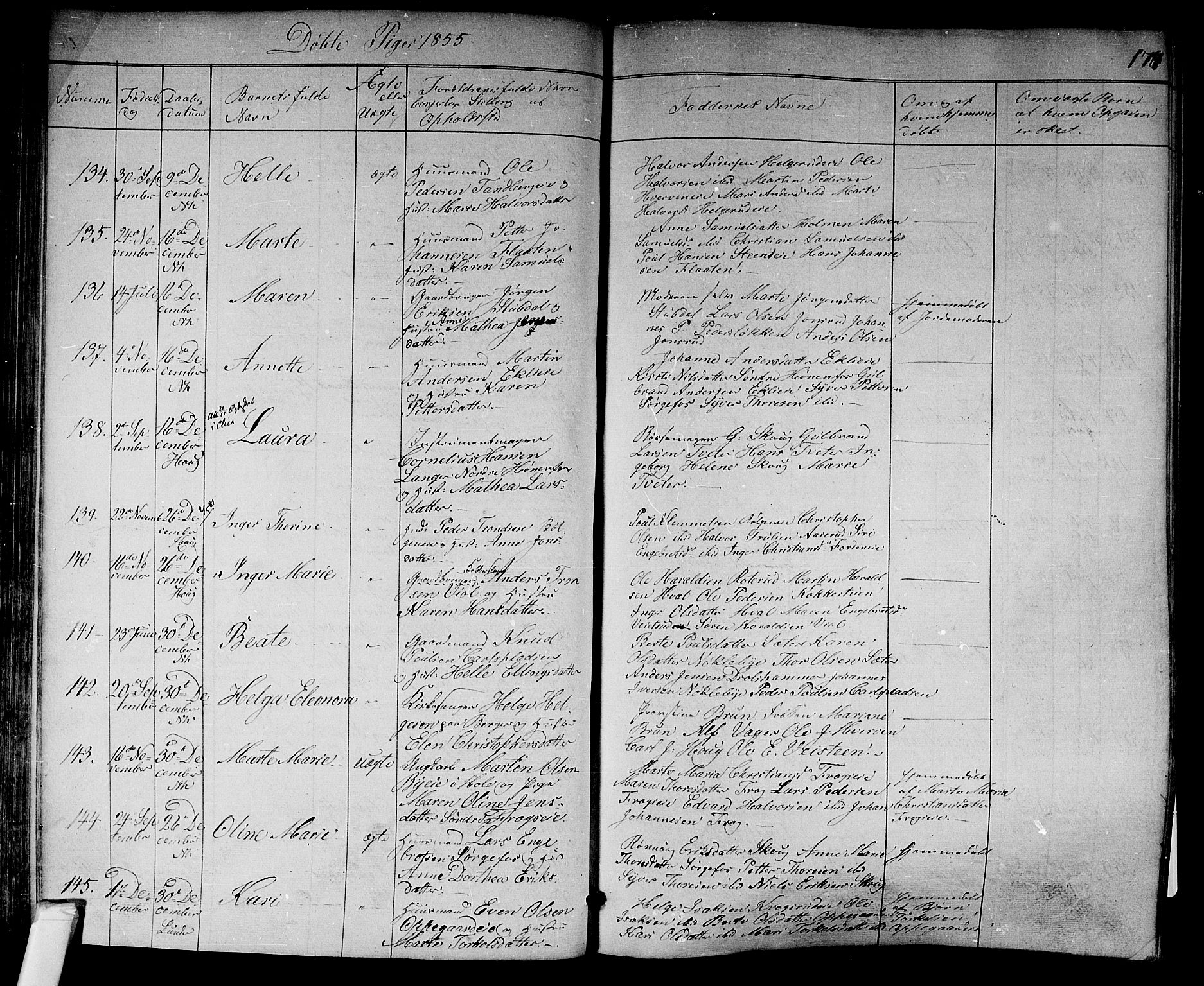 Norderhov kirkebøker, SAKO/A-237/F/Fa/L0011: Parish register (official) no. 11, 1847-1856, p. 177