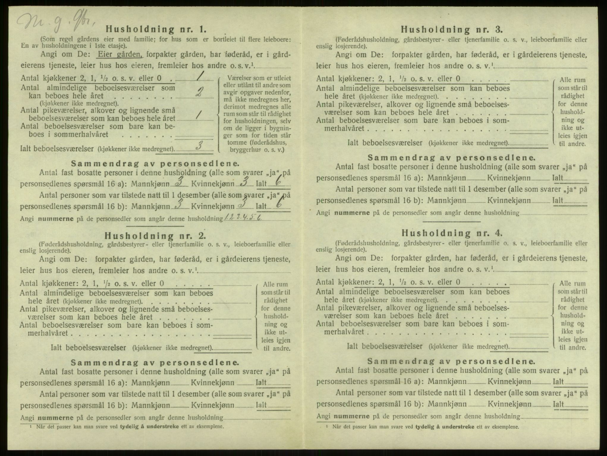 SAB, 1920 census for Alversund, 1920, p. 928