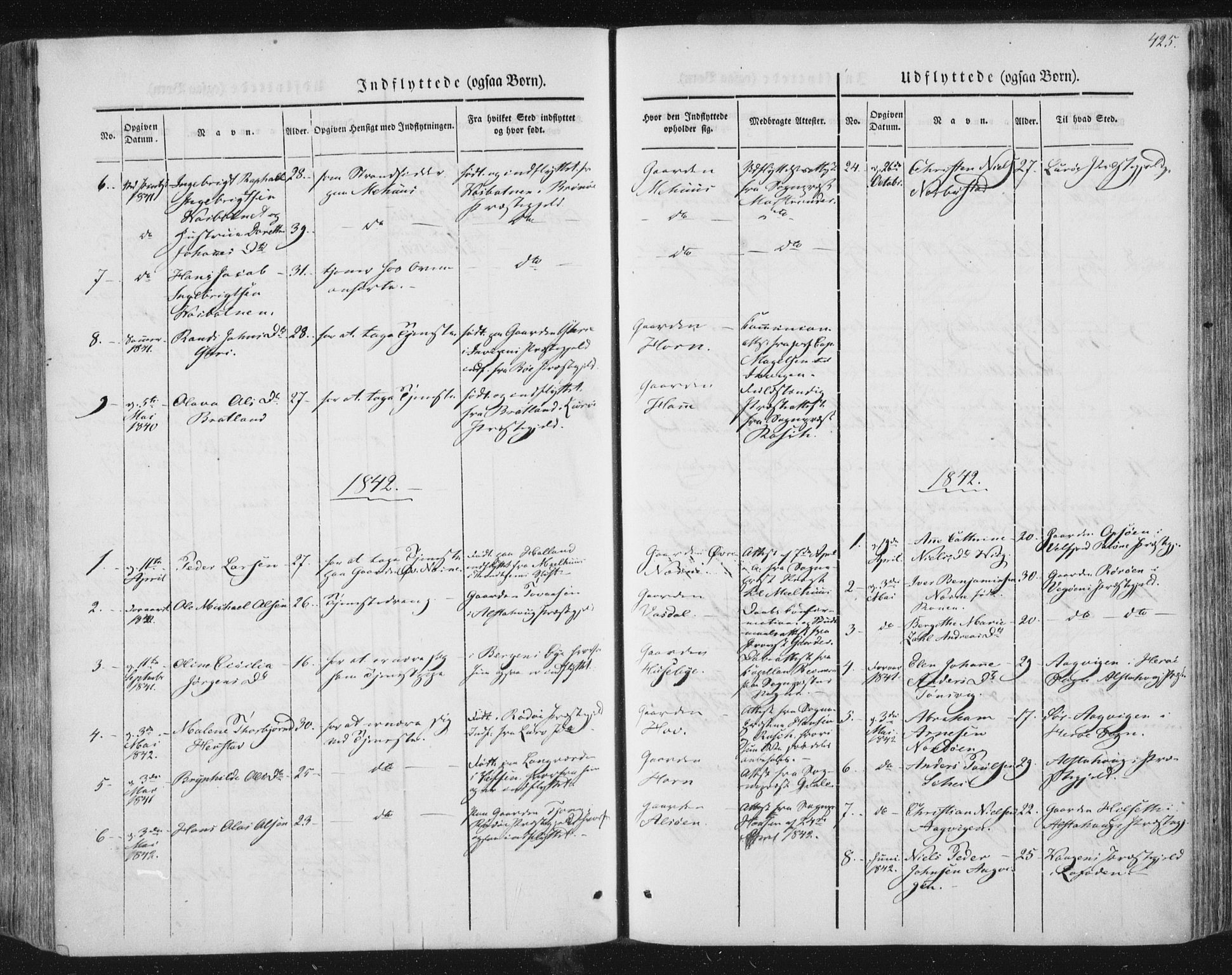 Ministerialprotokoller, klokkerbøker og fødselsregistre - Nordland, AV/SAT-A-1459/838/L0549: Parish register (official) no. 838A07, 1840-1854, p. 425