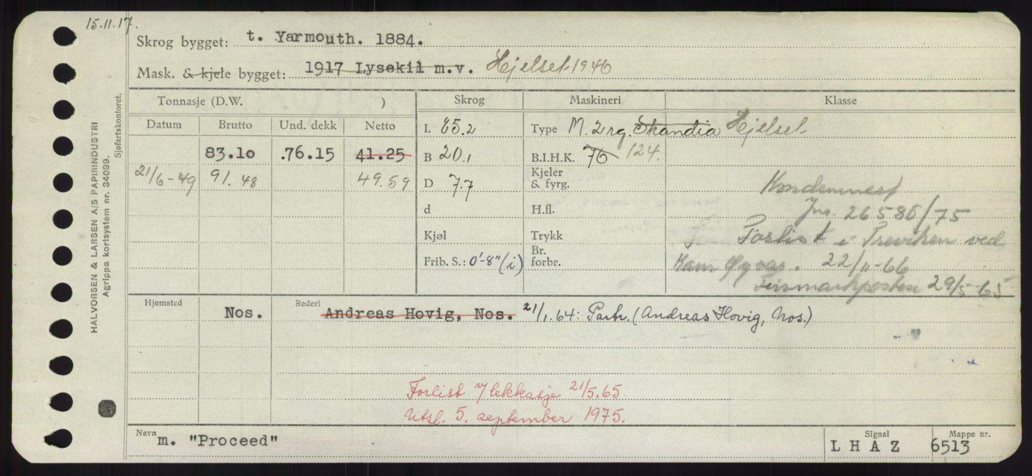 Sjøfartsdirektoratet med forløpere, Skipsmålingen, RA/S-1627/H/Hd/L0029: Fartøy, P, p. 603