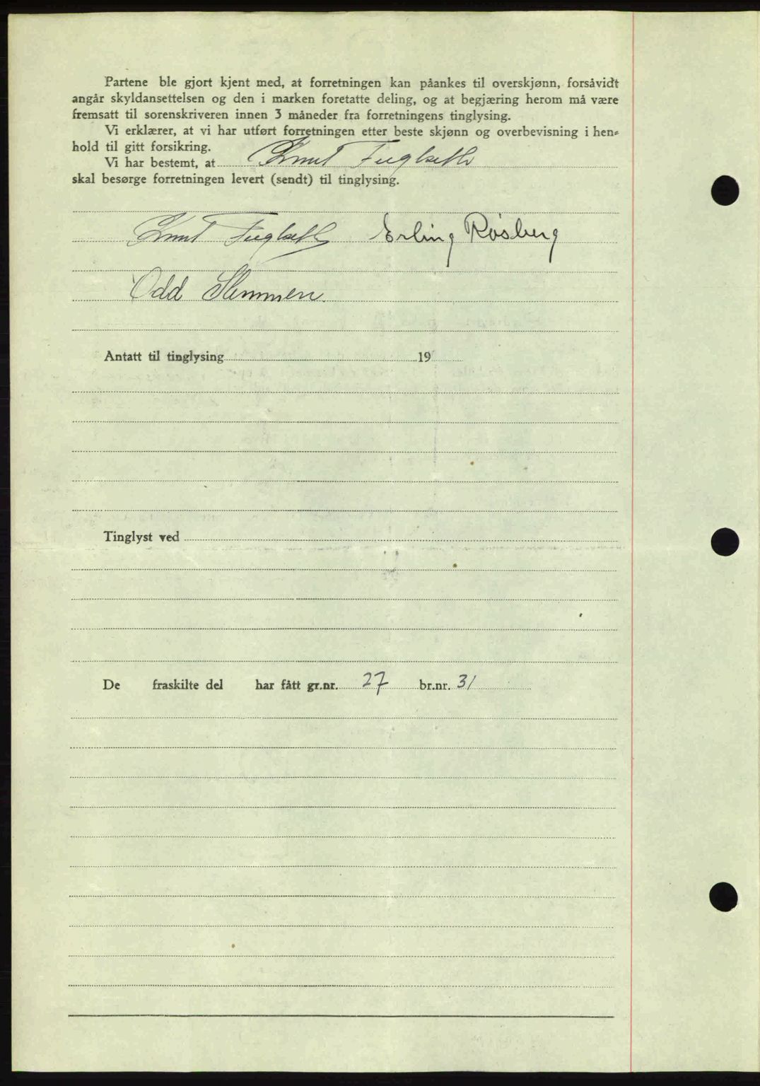 Romsdal sorenskriveri, AV/SAT-A-4149/1/2/2C: Mortgage book no. A15, 1943-1944, Diary no: : 167/1944