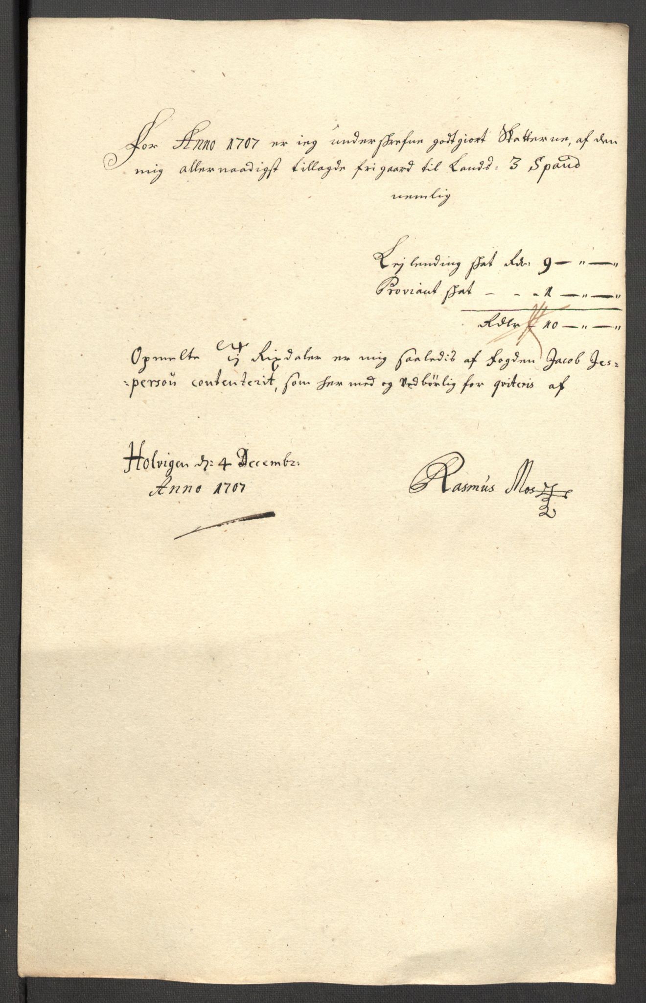 Rentekammeret inntil 1814, Reviderte regnskaper, Fogderegnskap, RA/EA-4092/R64/L4430: Fogderegnskap Namdal, 1707-1708, p. 161