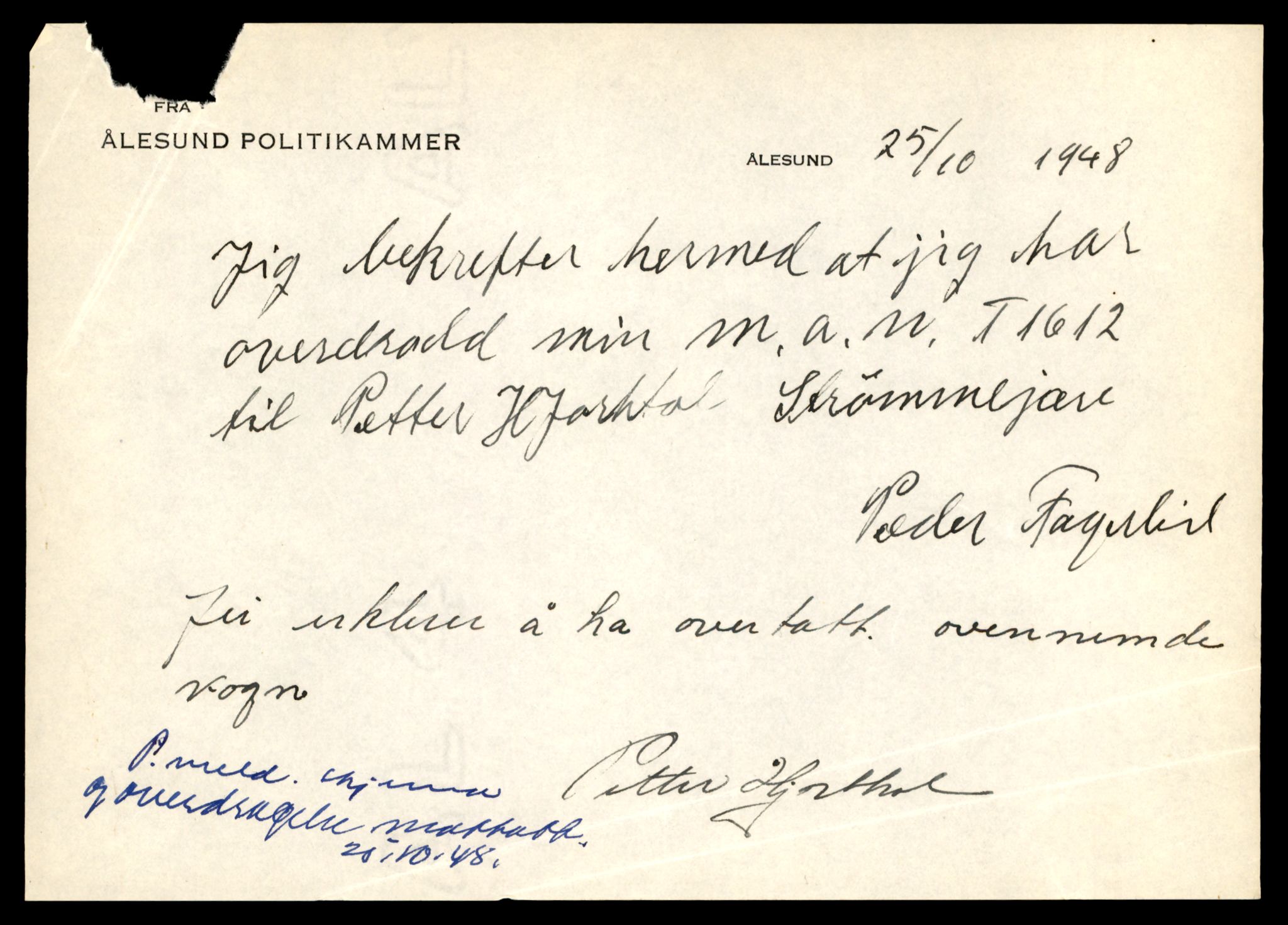Møre og Romsdal vegkontor - Ålesund trafikkstasjon, AV/SAT-A-4099/F/Fe/L0033: Registreringskort for kjøretøy T 12151 - T 12474, 1927-1998, p. 1499