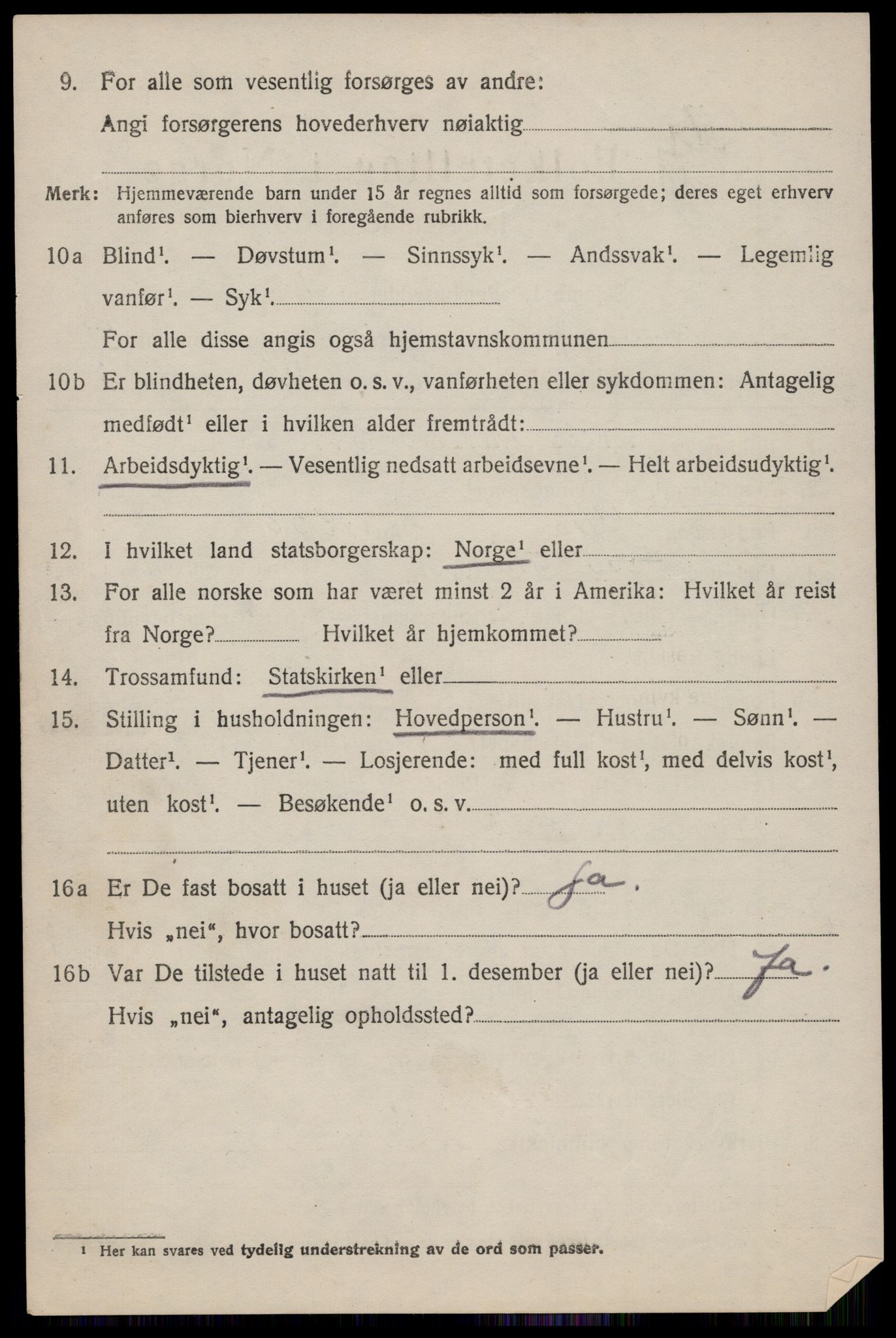 SAST, 1920 census for Håland, 1920, p. 3604