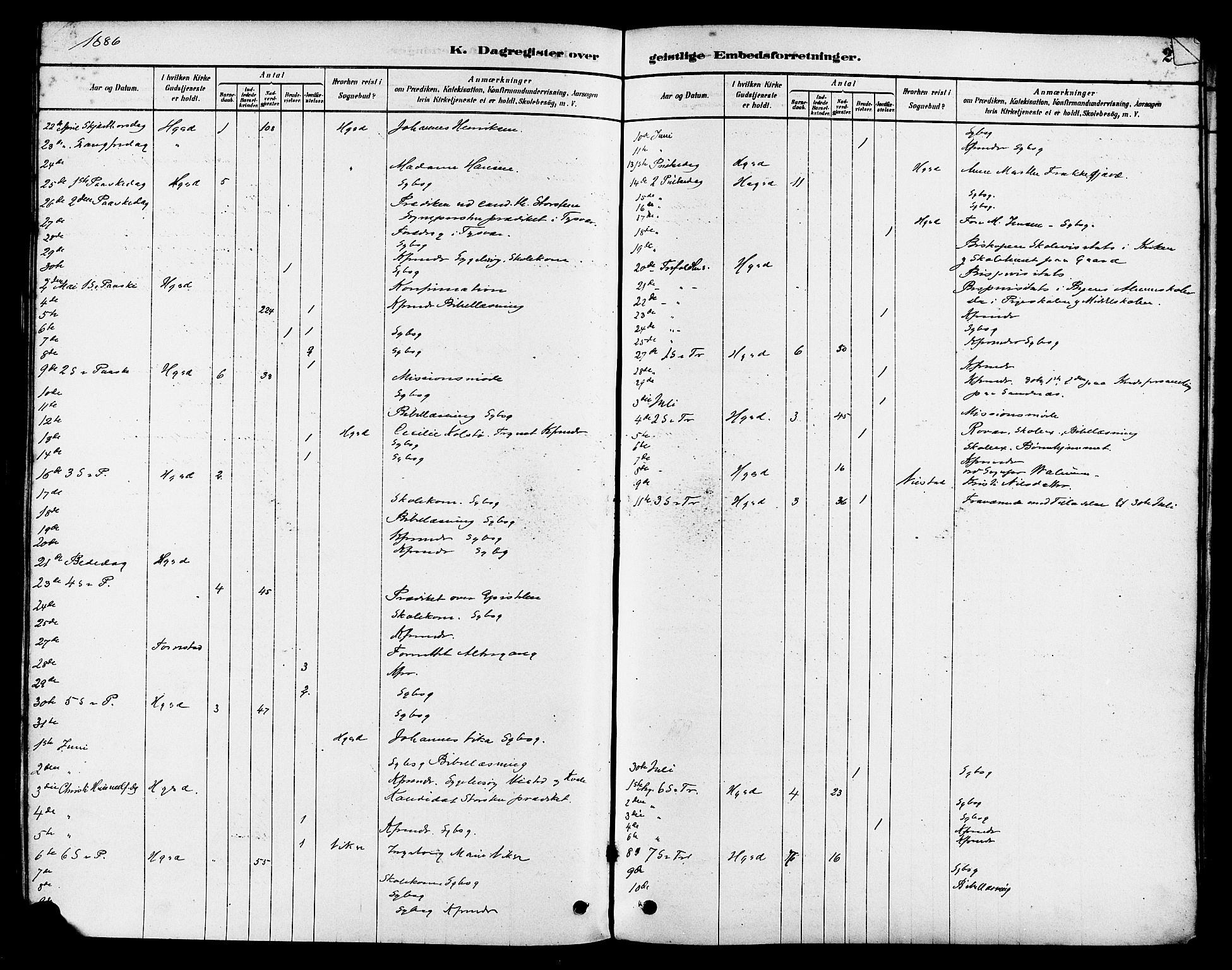 Haugesund sokneprestkontor, AV/SAST-A -101863/H/Ha/Haa/L0003: Parish register (official) no. A 3, 1885-1890, p. 241