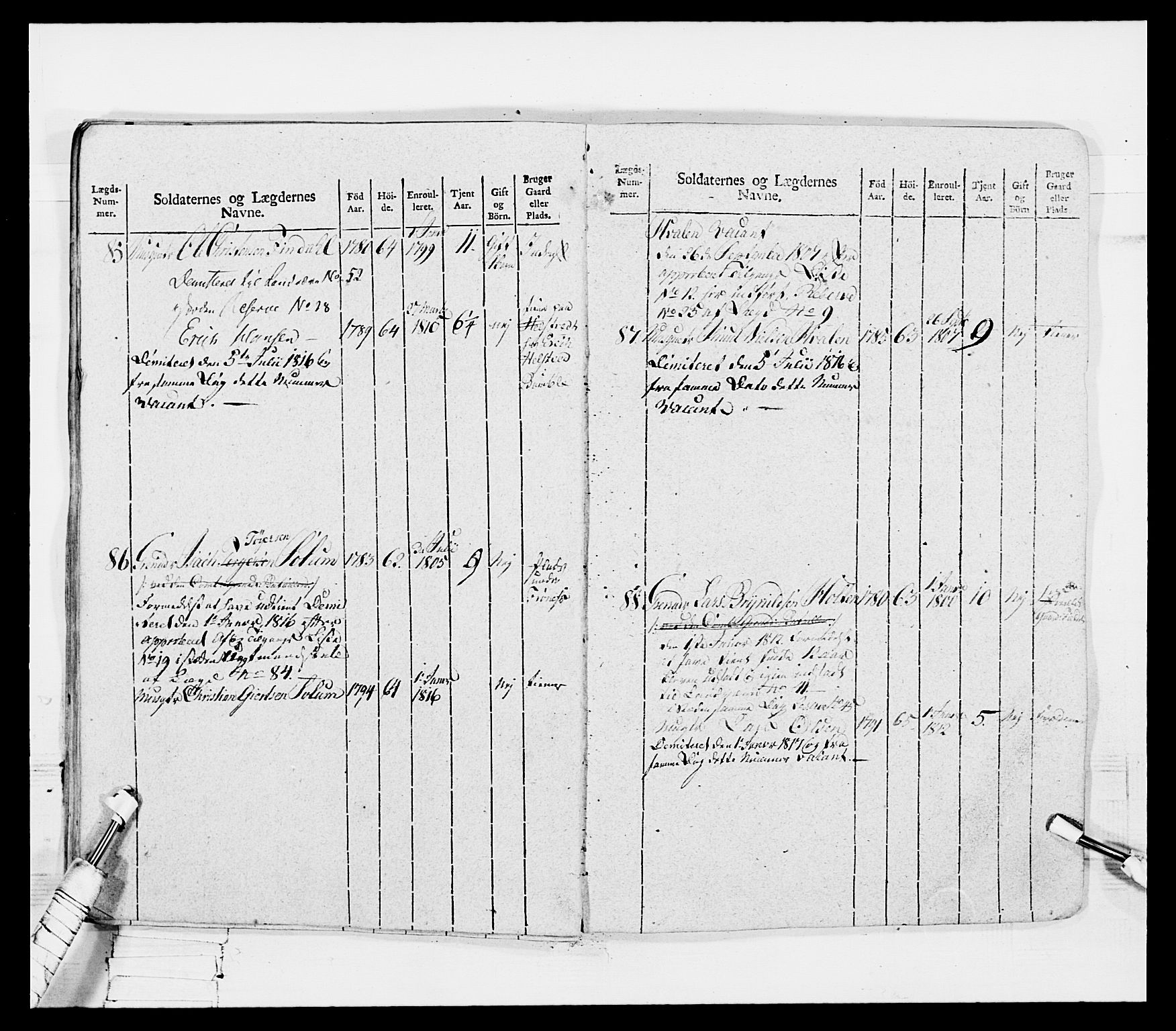 Generalitets- og kommissariatskollegiet, Det kongelige norske kommissariatskollegium, AV/RA-EA-5420/E/Eh/L0116: Telemarkske nasjonale infanteriregiment, 1810, p. 327