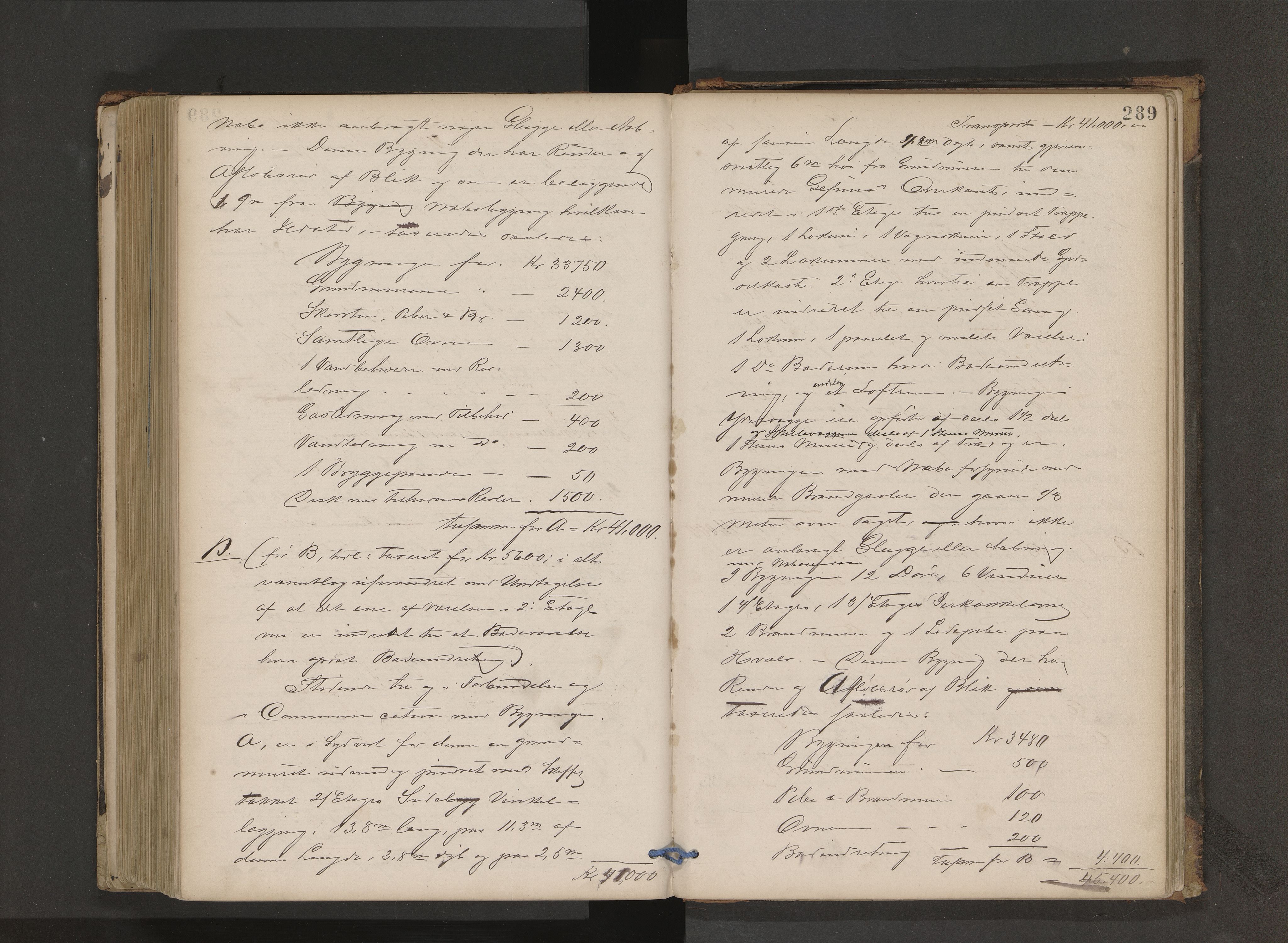 Drammen magistrat, AV/SAKO-A-846/F/Fa/Faa/L0004: Branntakstprotokoll, 1880-1886, p. 289