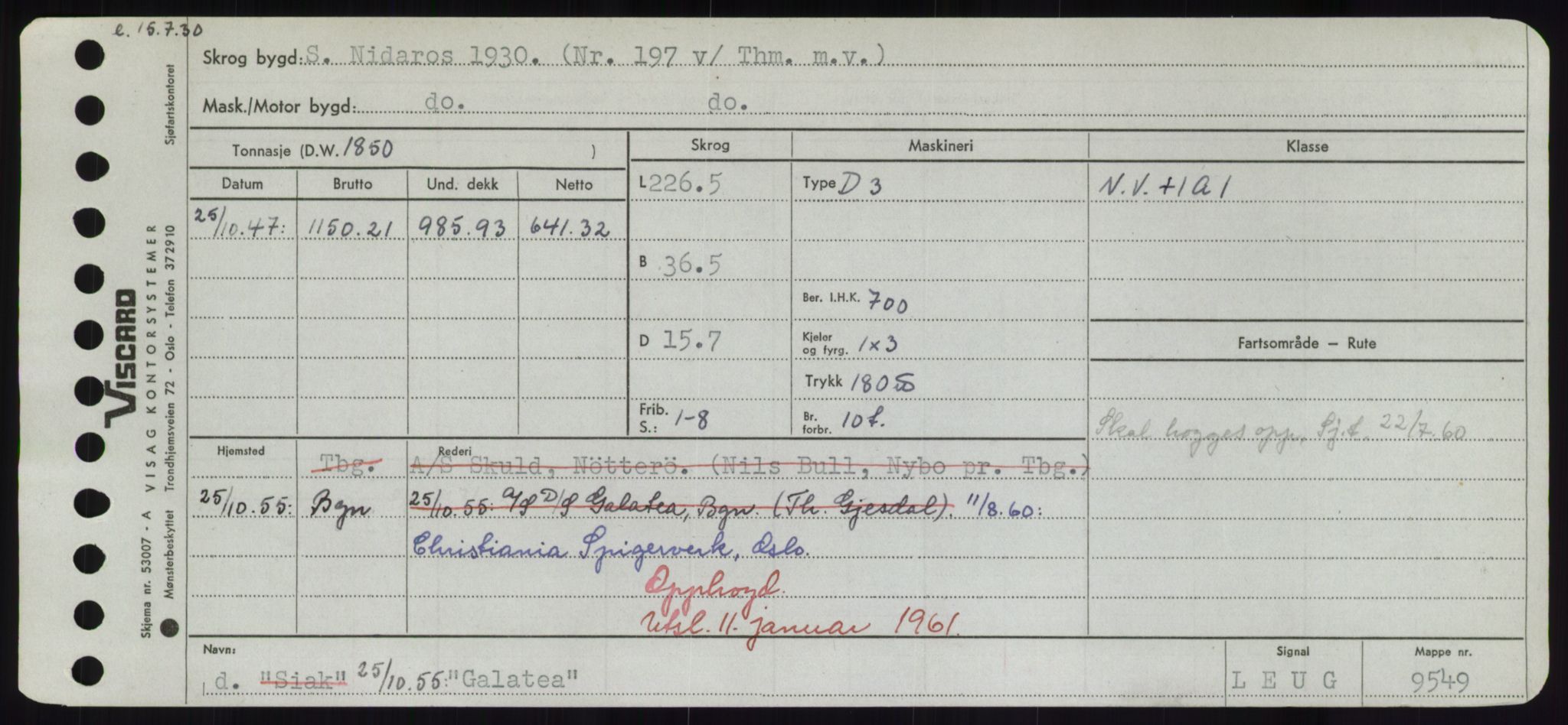 Sjøfartsdirektoratet med forløpere, Skipsmålingen, RA/S-1627/H/Hd/L0012: Fartøy, G-Glø, p. 23