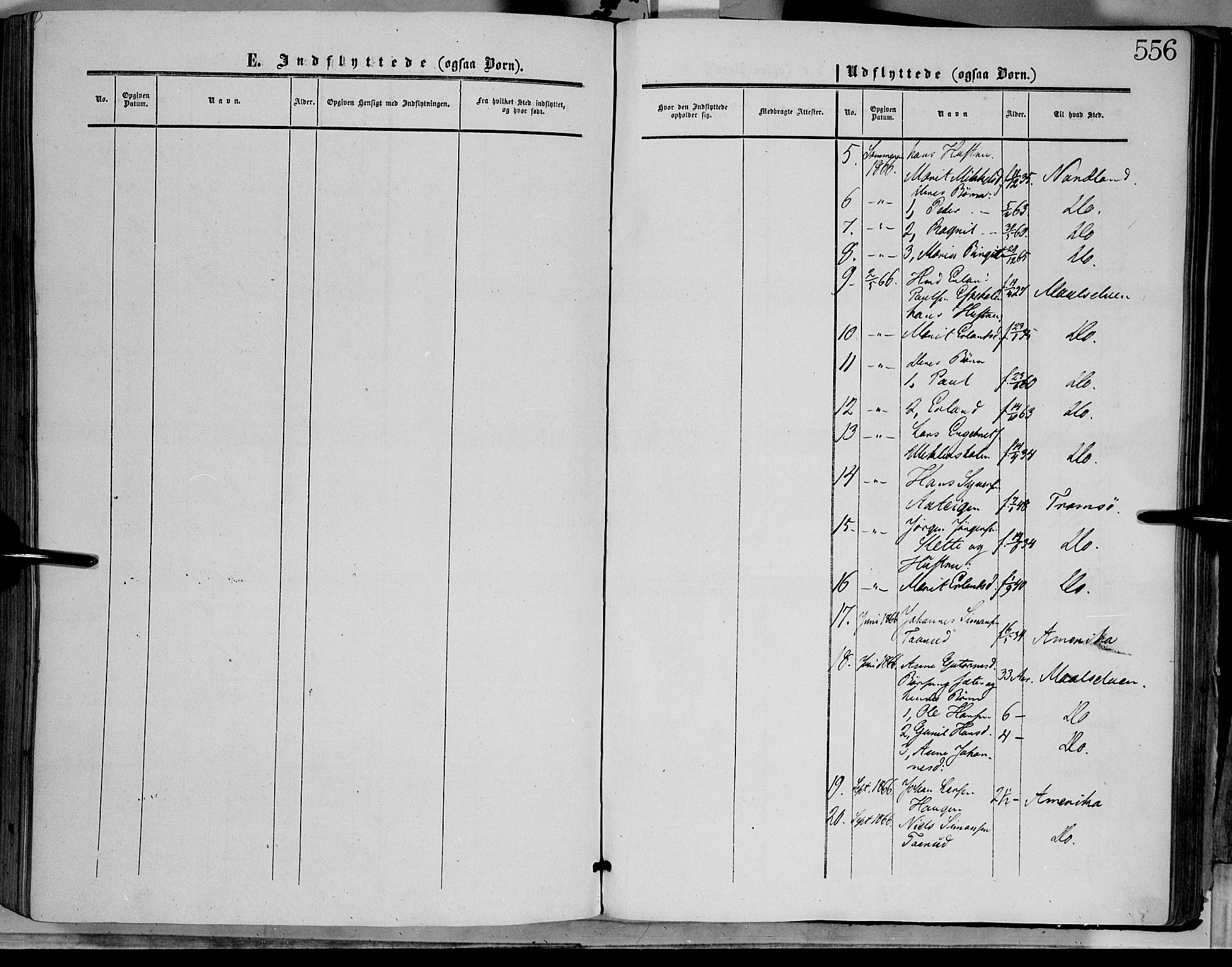 Dovre prestekontor, SAH/PREST-066/H/Ha/Haa/L0001: Parish register (official) no. 1, 1854-1878, p. 556