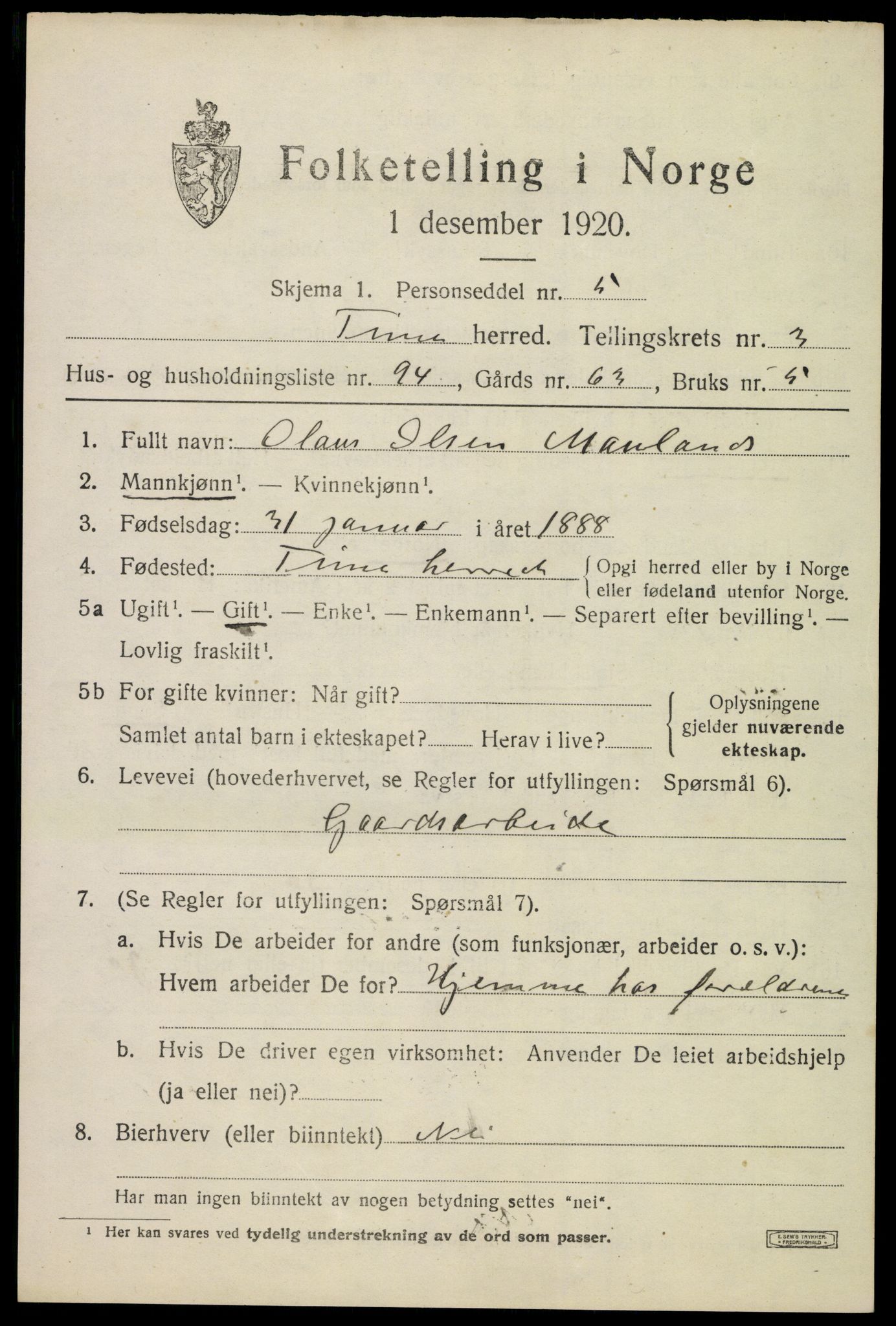 SAST, 1920 census for Time, 1920, p. 5017