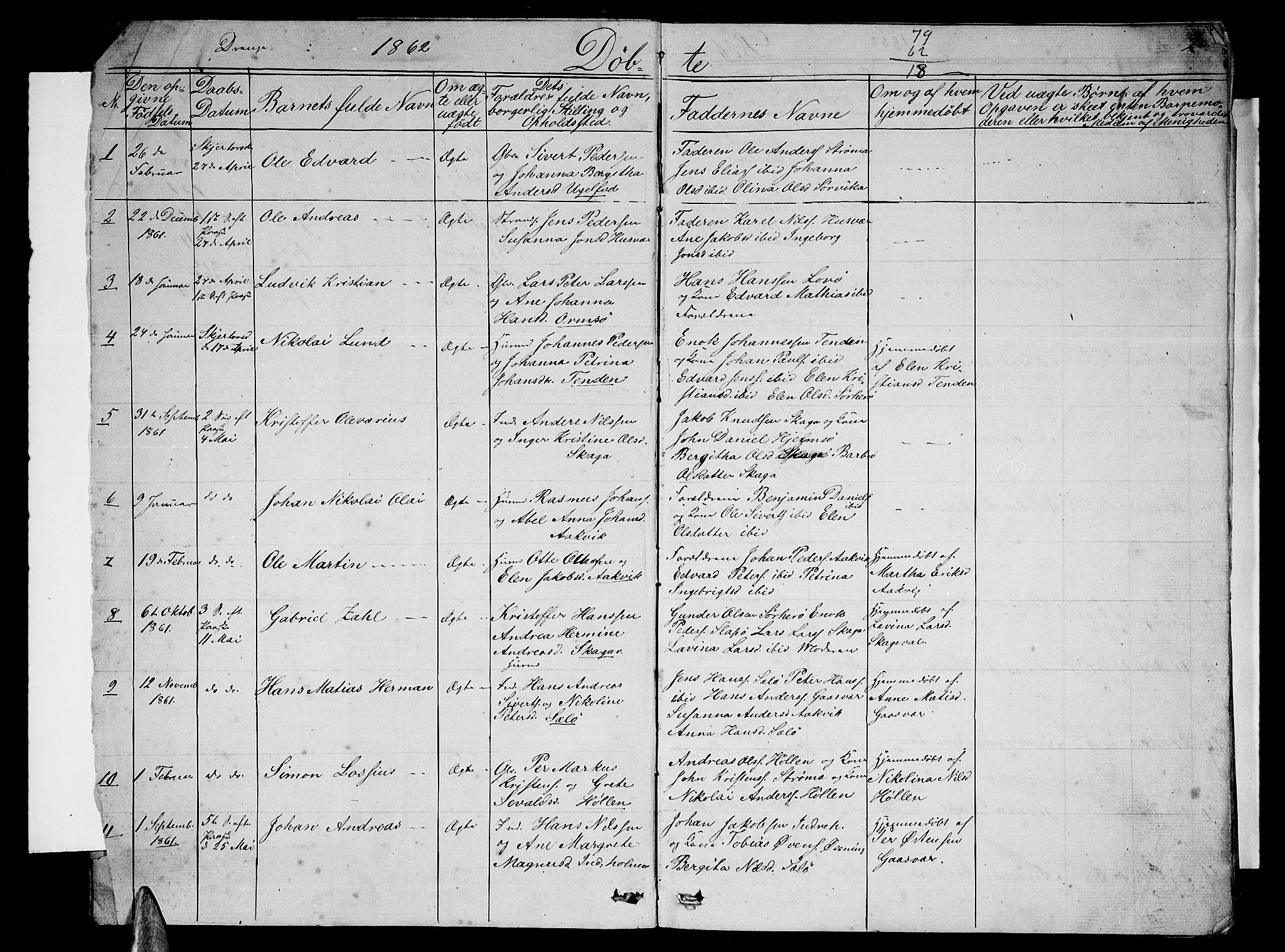 Ministerialprotokoller, klokkerbøker og fødselsregistre - Nordland, AV/SAT-A-1459/834/L0512: Parish register (copy) no. 834C03, 1862-1877, p. 2