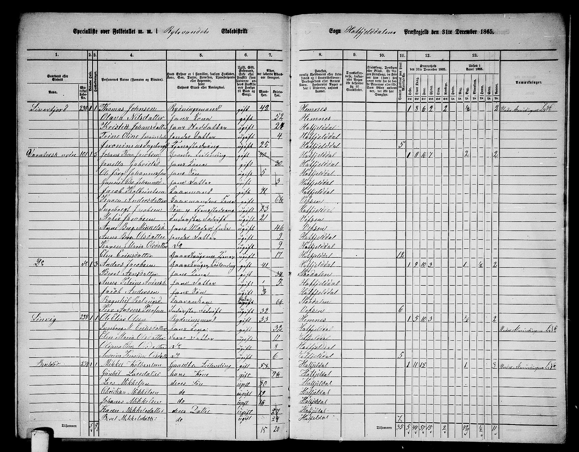 RA, 1865 census for Hattfjelldal, 1865, p. 47
