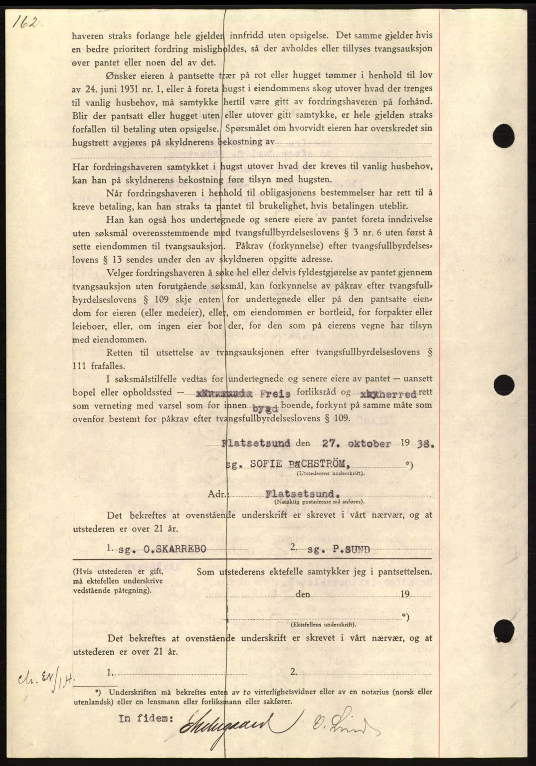 Nordmøre sorenskriveri, AV/SAT-A-4132/1/2/2Ca: Mortgage book no. B84, 1938-1939, Diary no: : 2525/1938