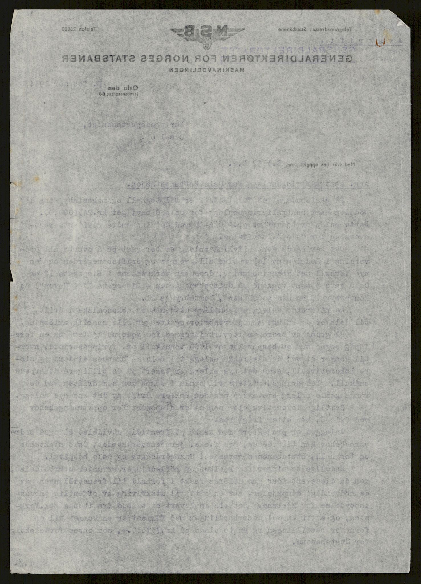 Direktoratet for industriforsyning, Sekretariatet, AV/RA-S-4153/D/Df/L0055: 9. Metallkontoret, 1940-1945, p. 154