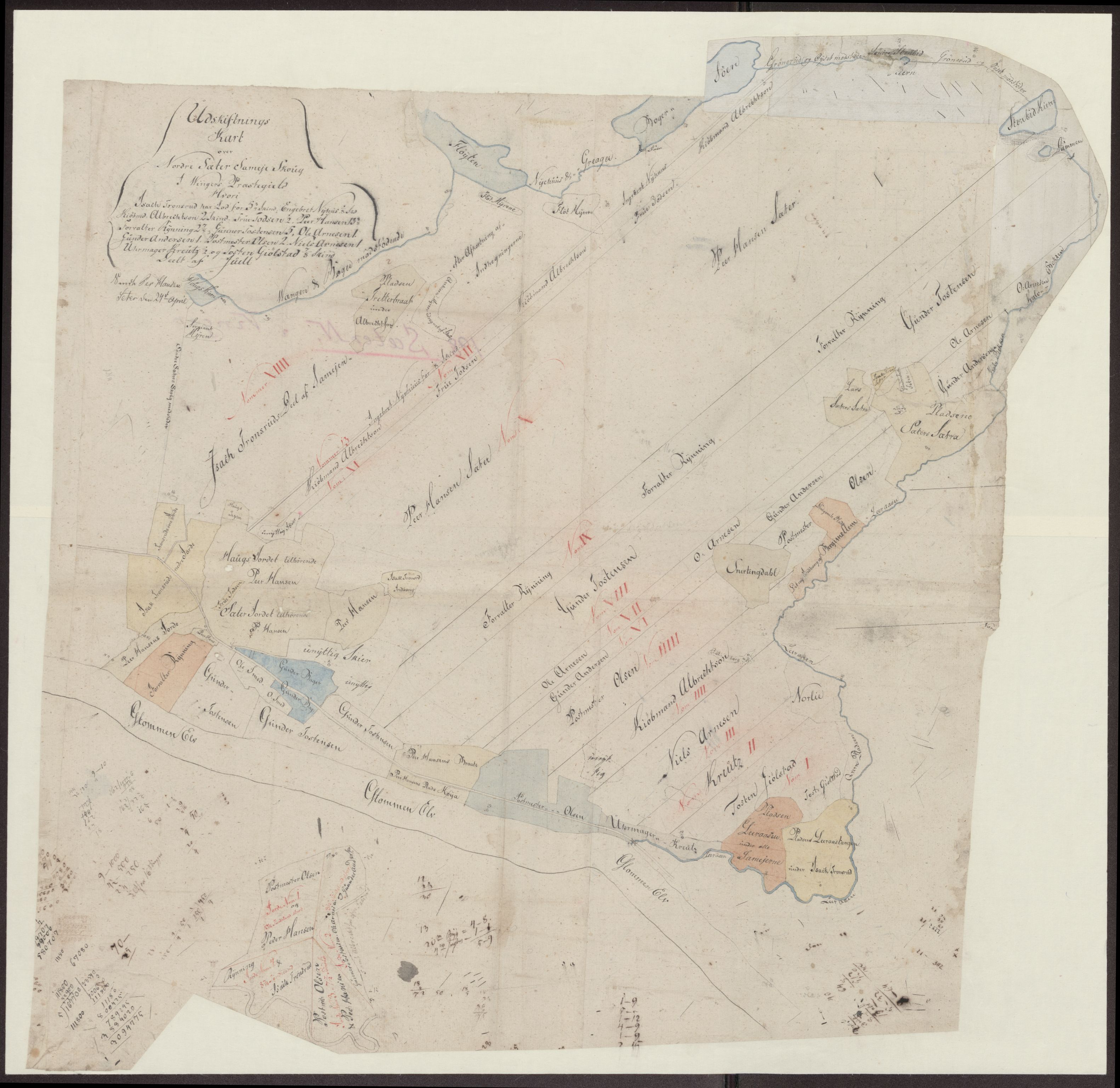 Kartsamlingen - Statsarkivet i Hamar, AV/SAH-KART-001/F/Fa/L0001: Kart, 1629-1992, p. 219