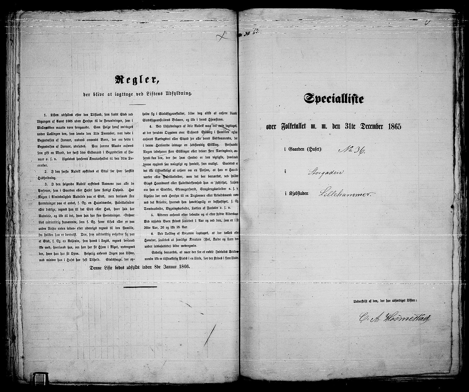 RA, 1865 census for Fåberg/Lillehammer, 1865, p. 132