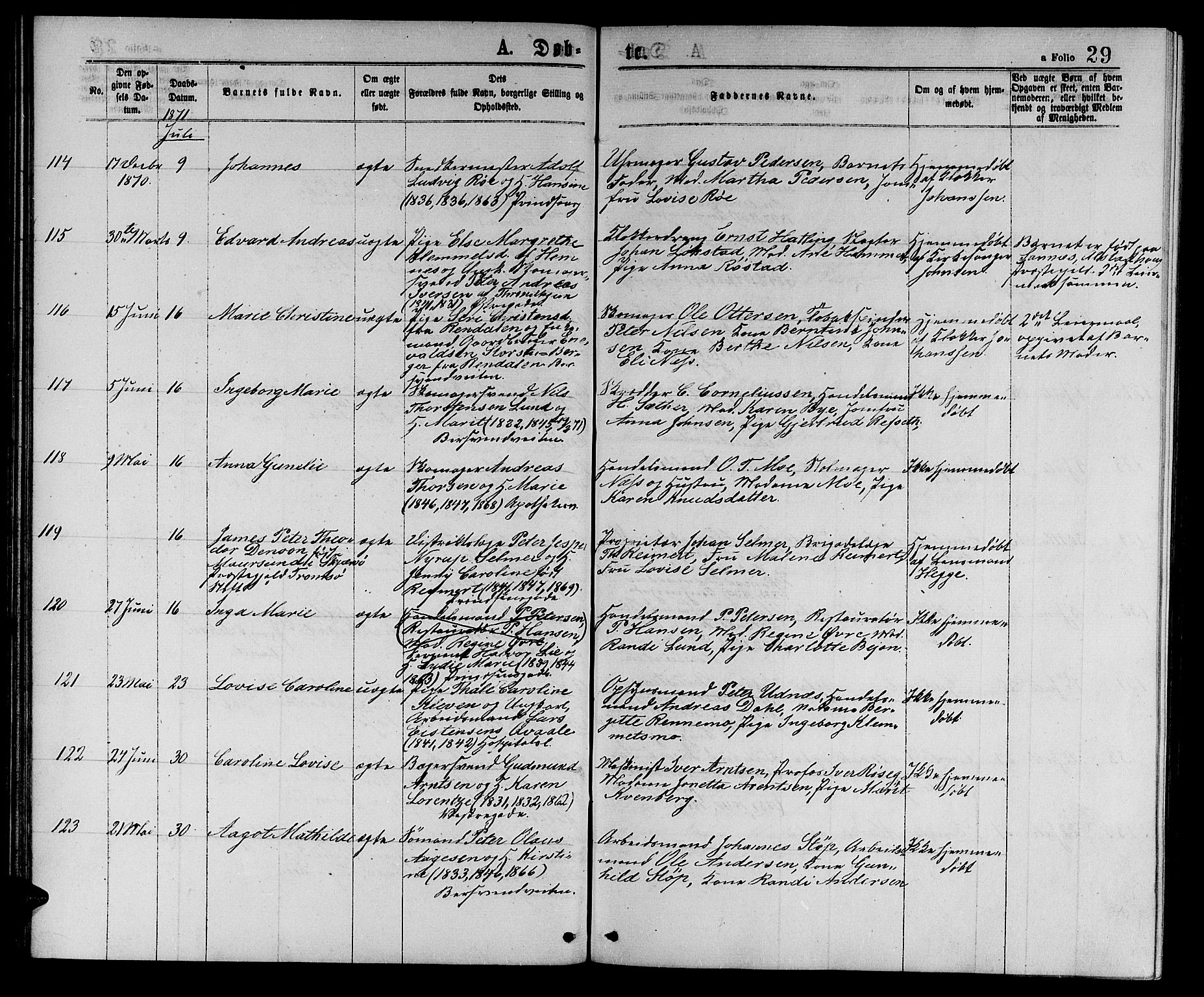 Ministerialprotokoller, klokkerbøker og fødselsregistre - Sør-Trøndelag, AV/SAT-A-1456/601/L0088: Parish register (copy) no. 601C06, 1870-1878, p. 29