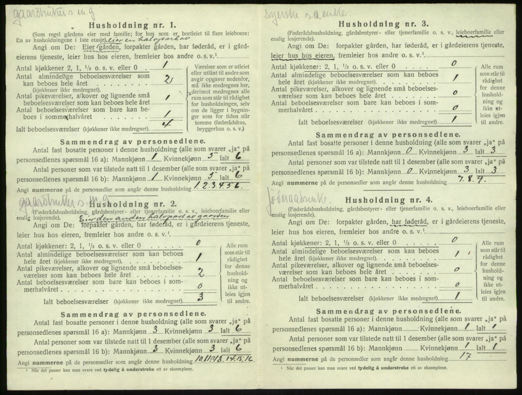 SAB, 1920 census for Kyrkjebø, 1920, p. 708