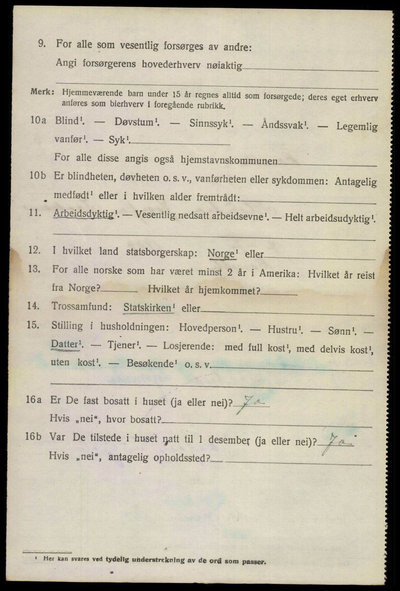 SAKO, 1920 census for Bamble, 1920, p. 4204