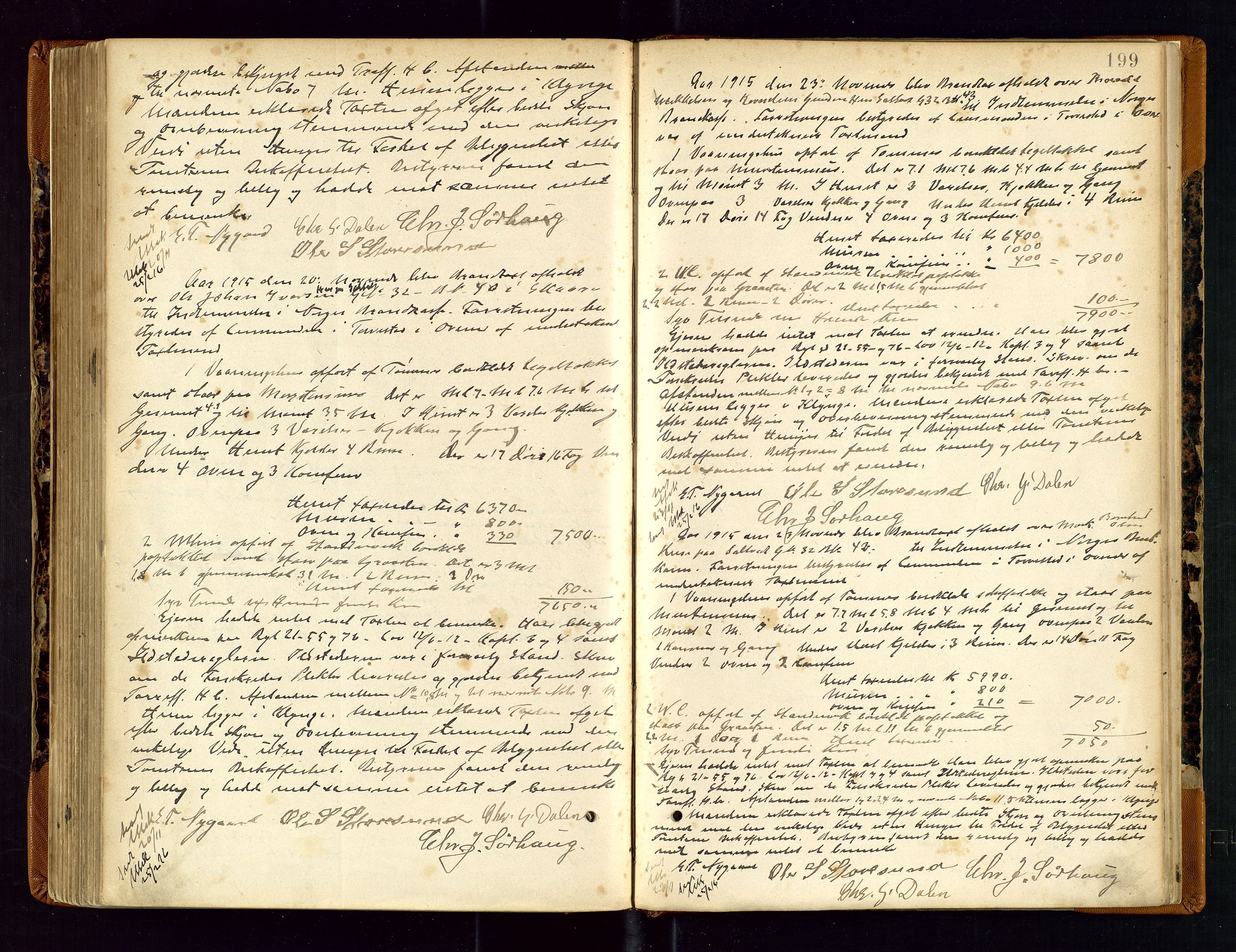 Torvestad lensmannskontor, SAST/A-100307/1/Goa/L0002: "Brandtaxationsprotokol for Torvestad Thinglag", 1883-1917, p. 198b-199a