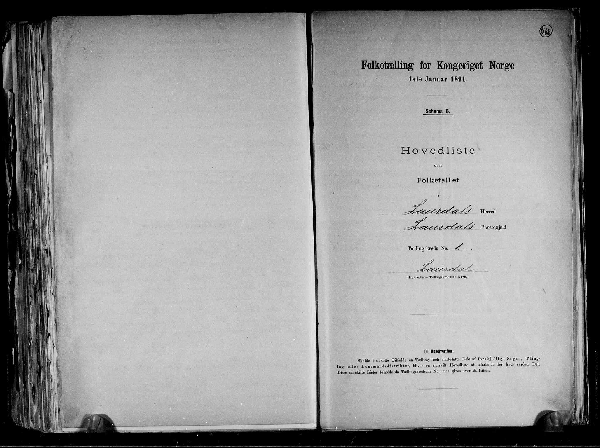 RA, 1891 census for 0833 Lårdal, 1891, p. 4