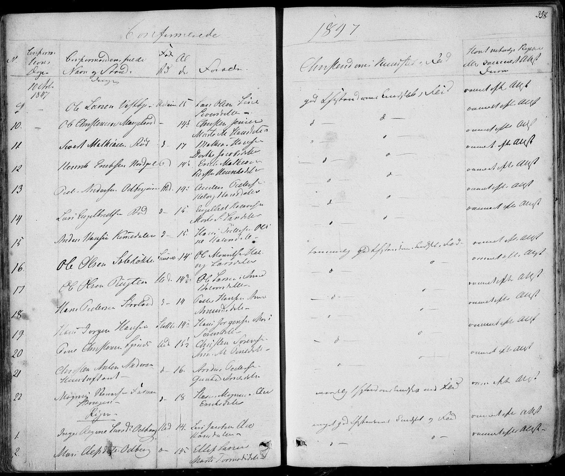 Hedrum kirkebøker, AV/SAKO-A-344/F/Fa/L0005: Parish register (official) no. I 5, 1835-1848, p. 358