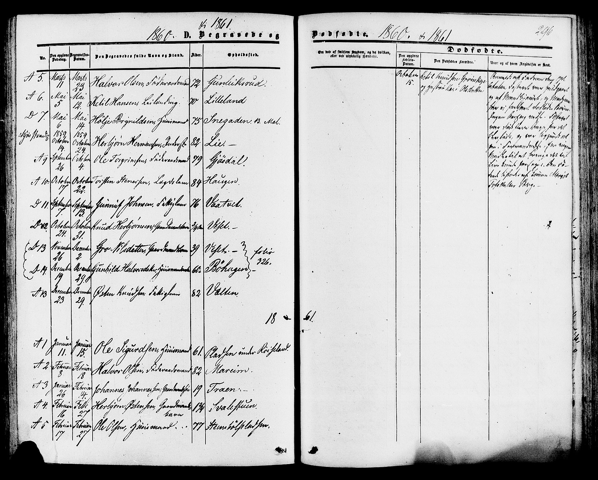 Tinn kirkebøker, SAKO/A-308/F/Fa/L0006: Parish register (official) no. I 6, 1857-1878, p. 296