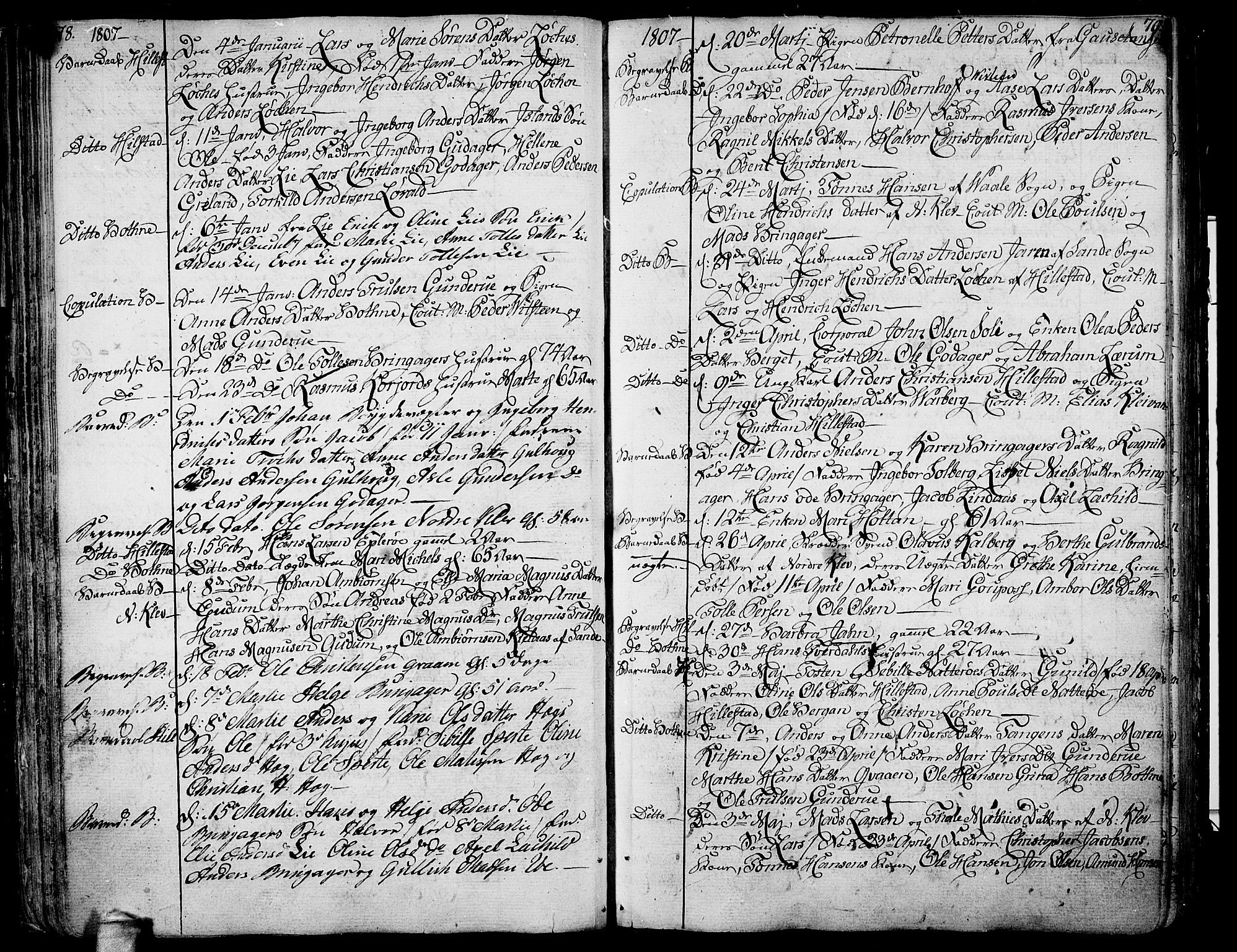 Botne kirkebøker, SAKO/A-340/F/Fa/L0003: Parish register (official) no. I 3 /1, 1792-1844, p. 78-79
