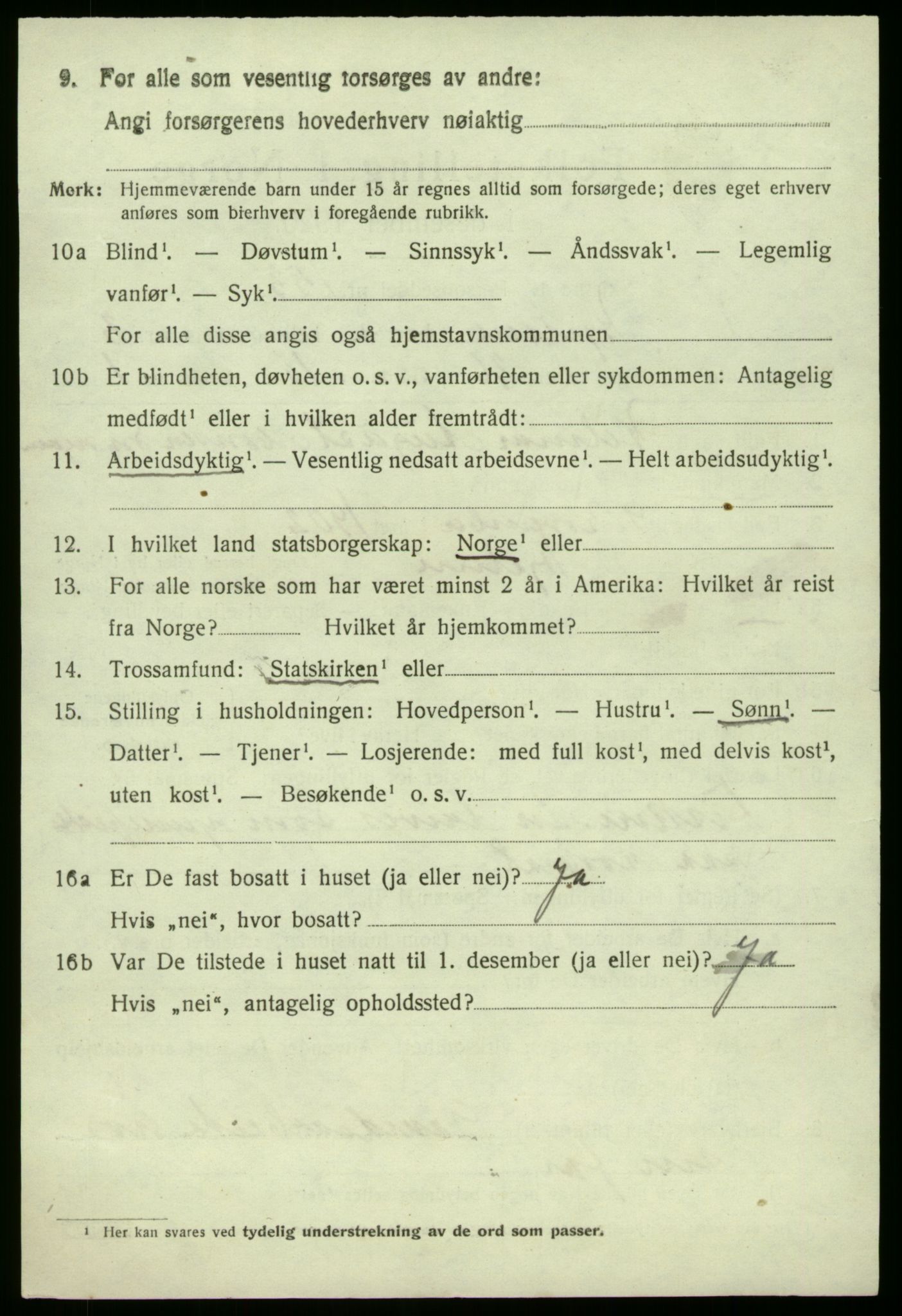 SAB, 1920 census for Hjelme, 1920, p. 2241