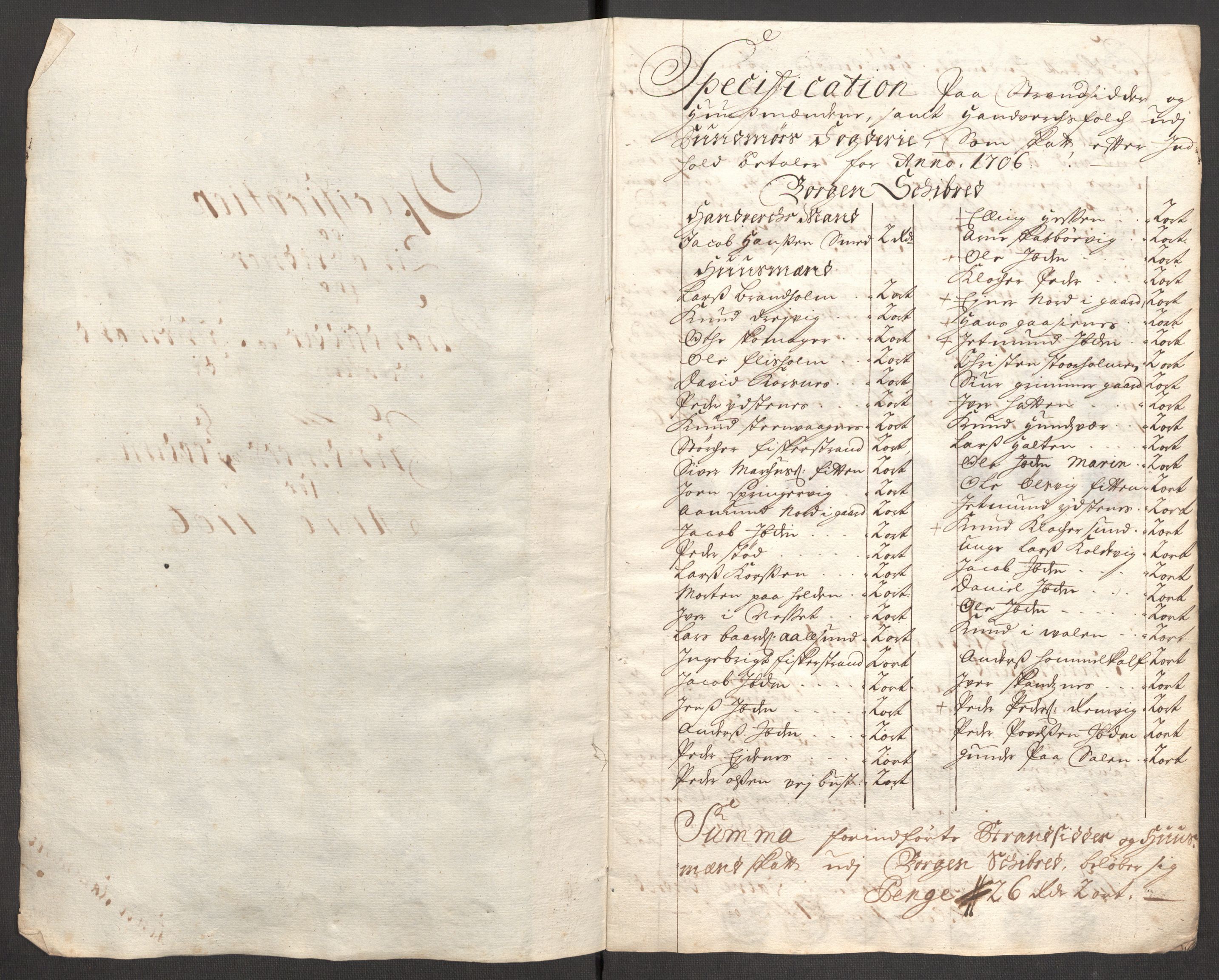 Rentekammeret inntil 1814, Reviderte regnskaper, Fogderegnskap, AV/RA-EA-4092/R54/L3561: Fogderegnskap Sunnmøre, 1706-1707, p. 35