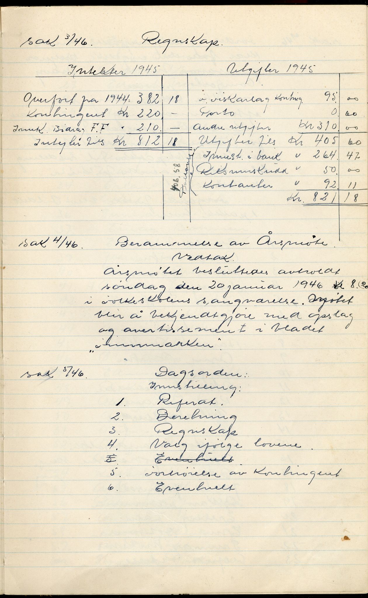 Vadsø Fiskarlag, FMFB/A-1016/A/L0001: Protokoll for styremøtene, 1926-1952, p. 158