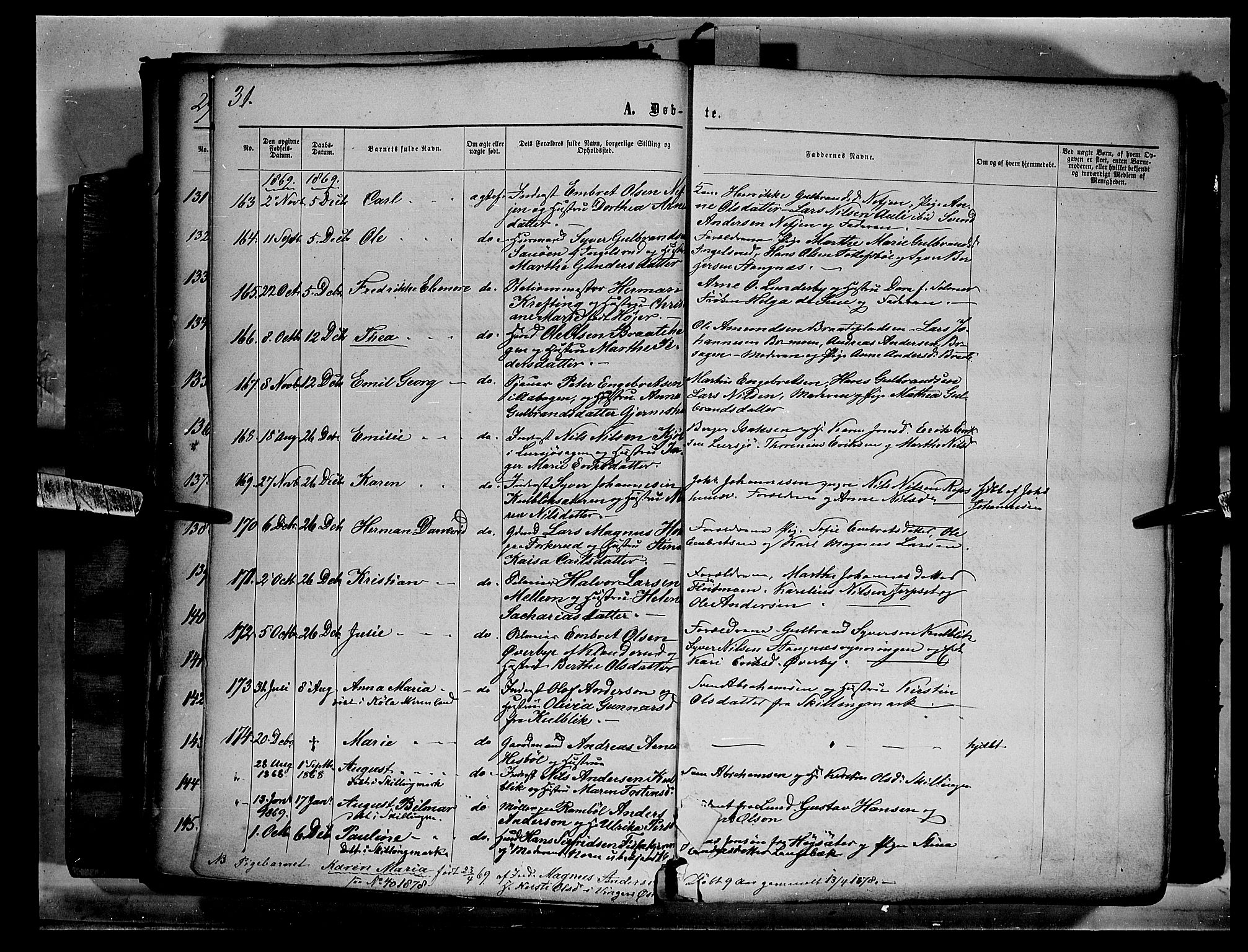 Eidskog prestekontor, AV/SAH-PREST-026/H/Ha/Haa/L0002: Parish register (official) no. 2, 1867-1878, p. 31