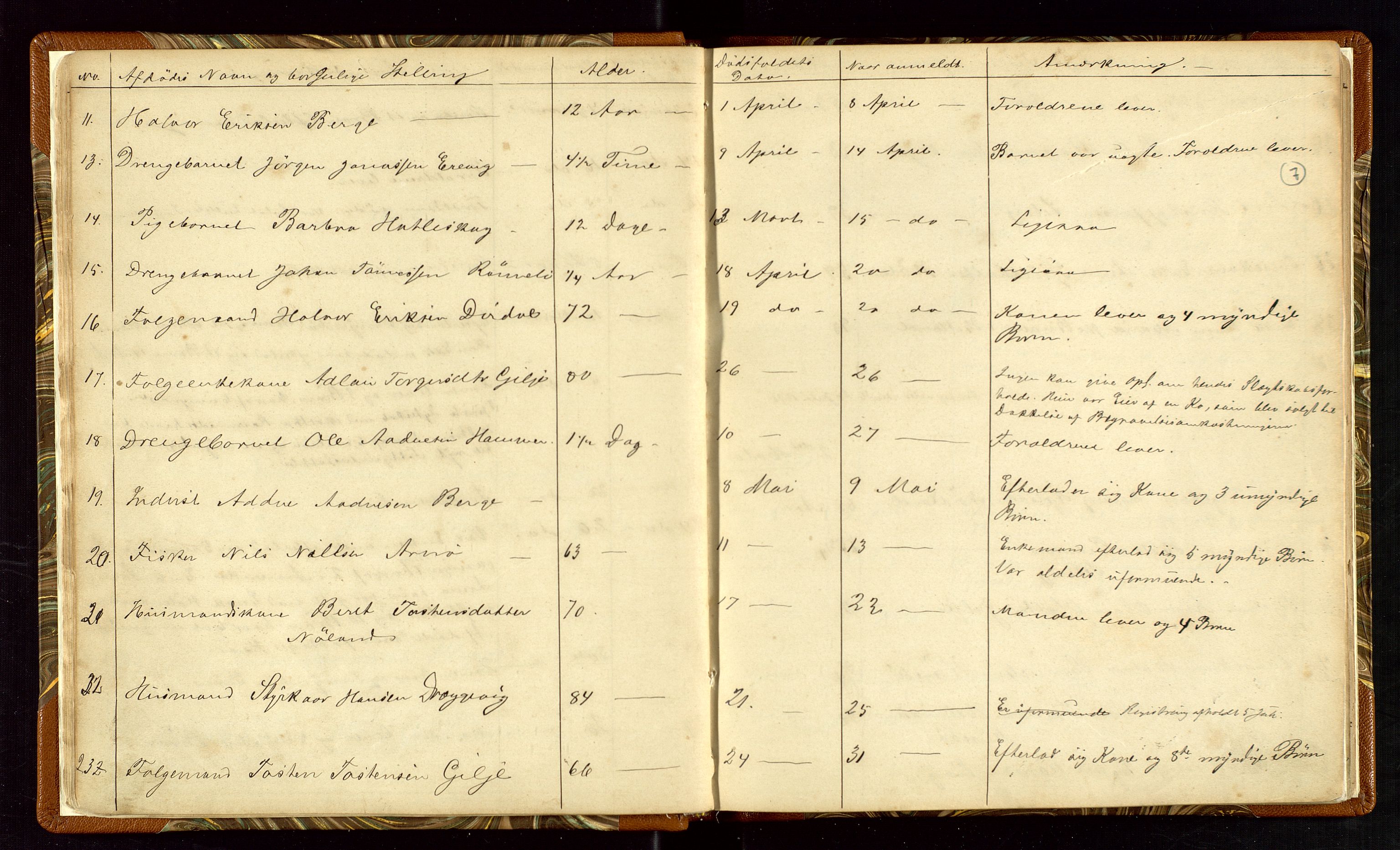 Høle og Forsand lensmannskontor, AV/SAST-A-100127/Gga/L0001: "Fortegnelse over Afdøde i Høle Thinglag fra 1ste Juli 1875 til ", 1875-1902, p. 7