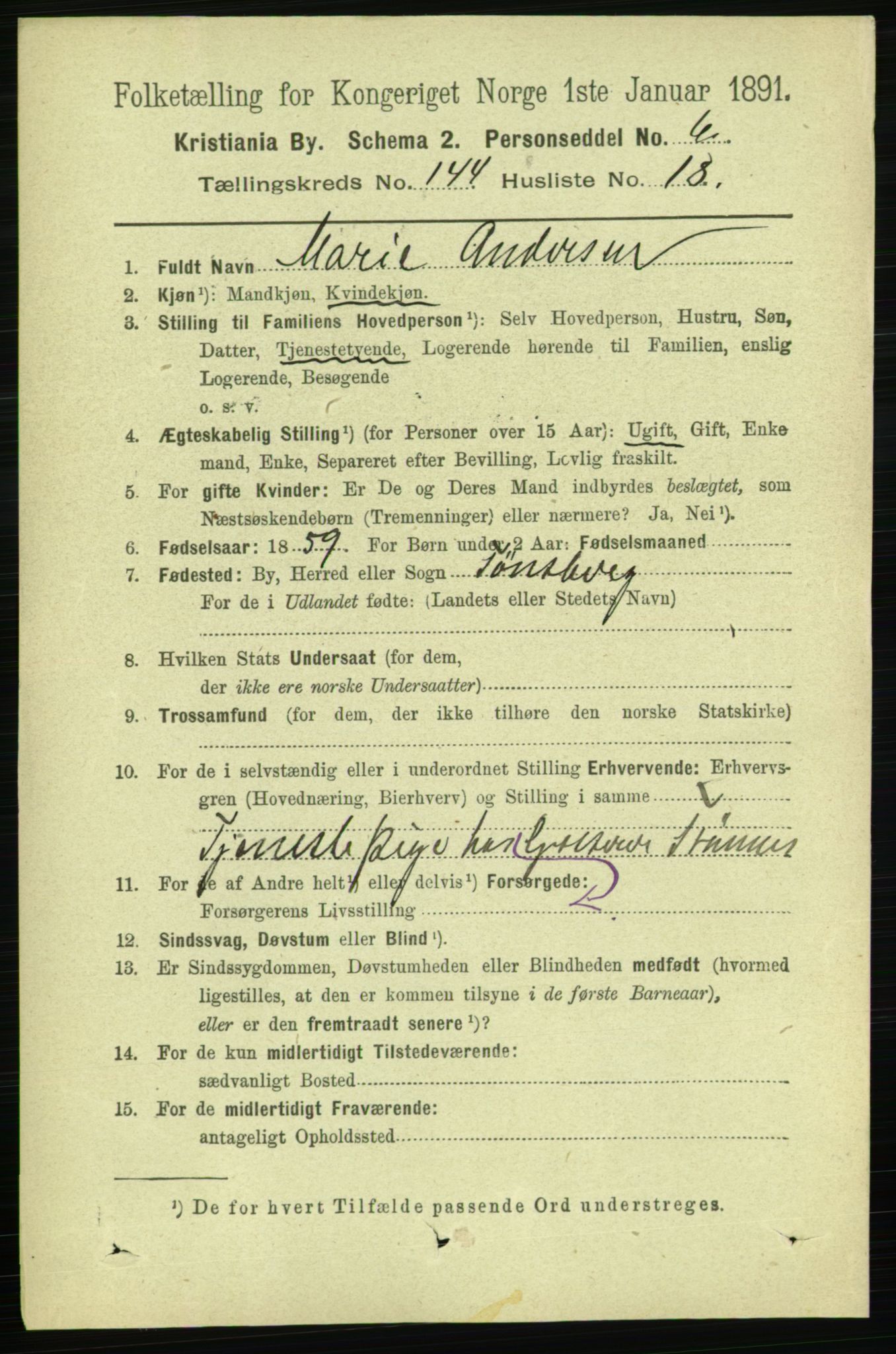 RA, 1891 census for 0301 Kristiania, 1891, p. 79329