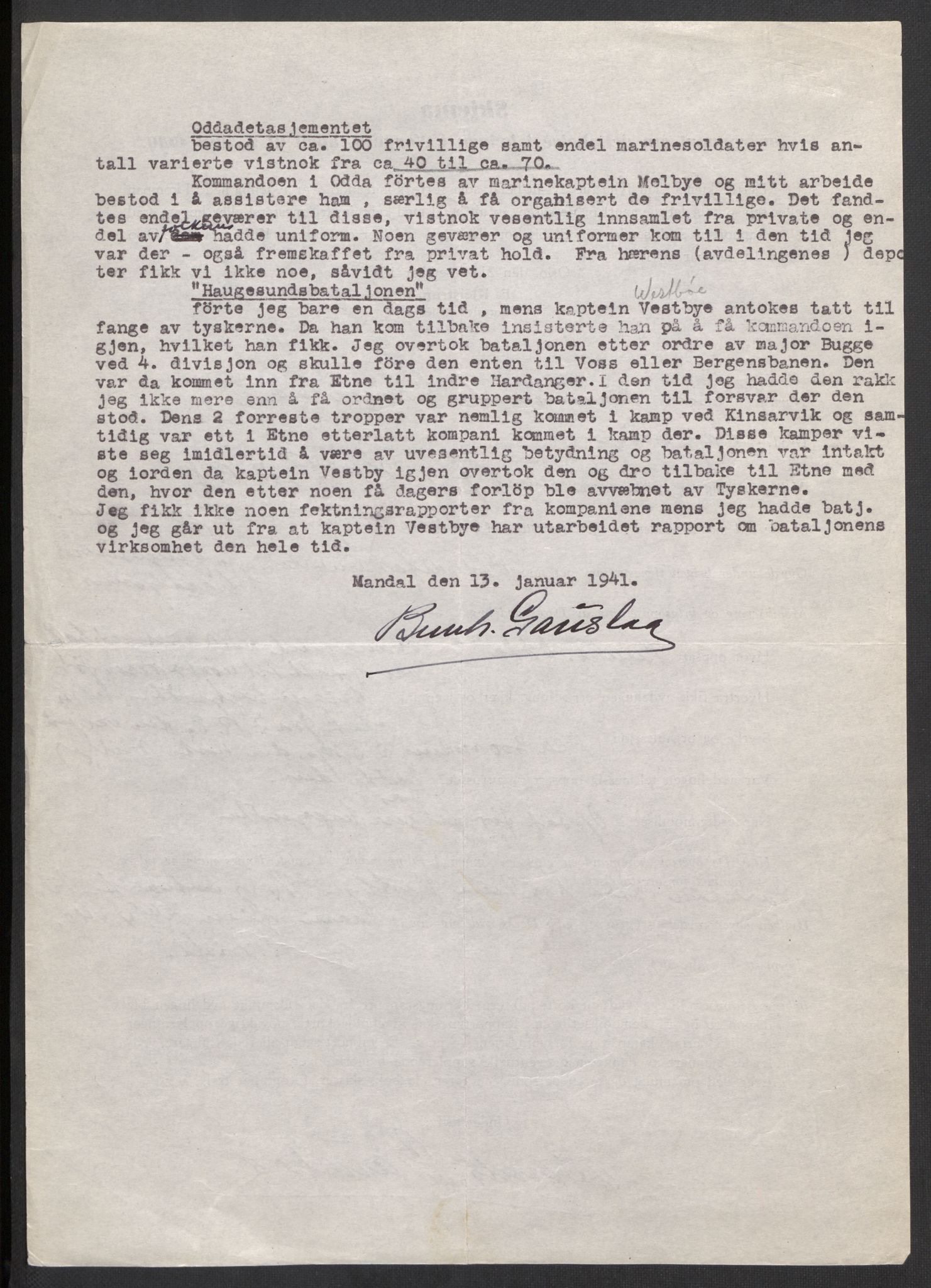 Forsvaret, Forsvarets krigshistoriske avdeling, AV/RA-RAFA-2017/Y/Yb/L0108: II-C-11-466-499  -  4. Divisjon., 1940, p. 274