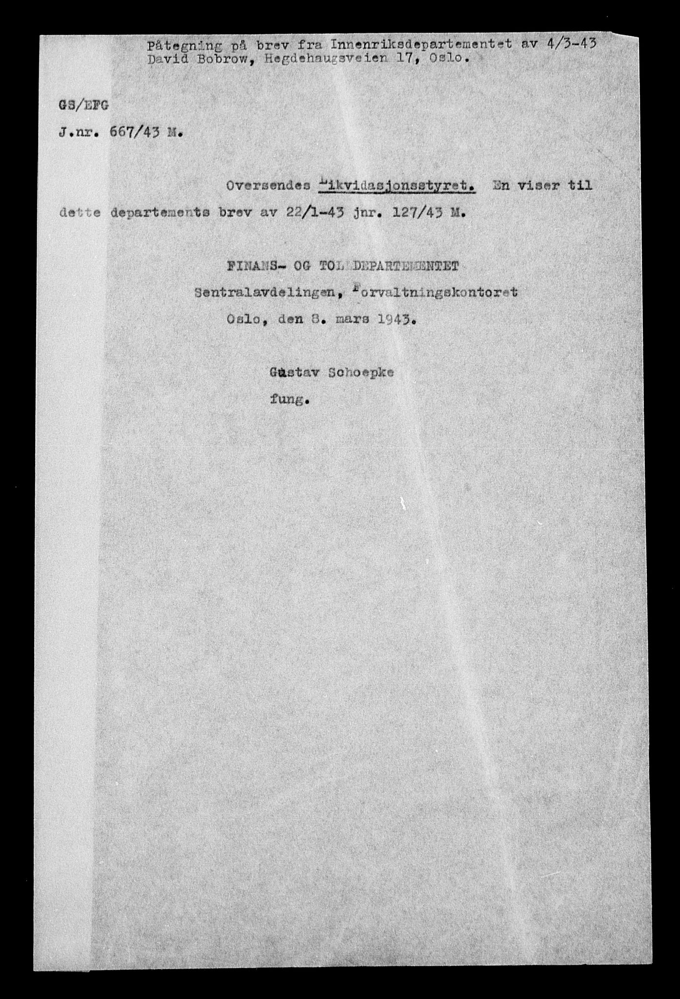 Justisdepartementet, Tilbakeføringskontoret for inndratte formuer, AV/RA-S-1564/H/Hc/Hcc/L0926: --, 1945-1947, p. 372