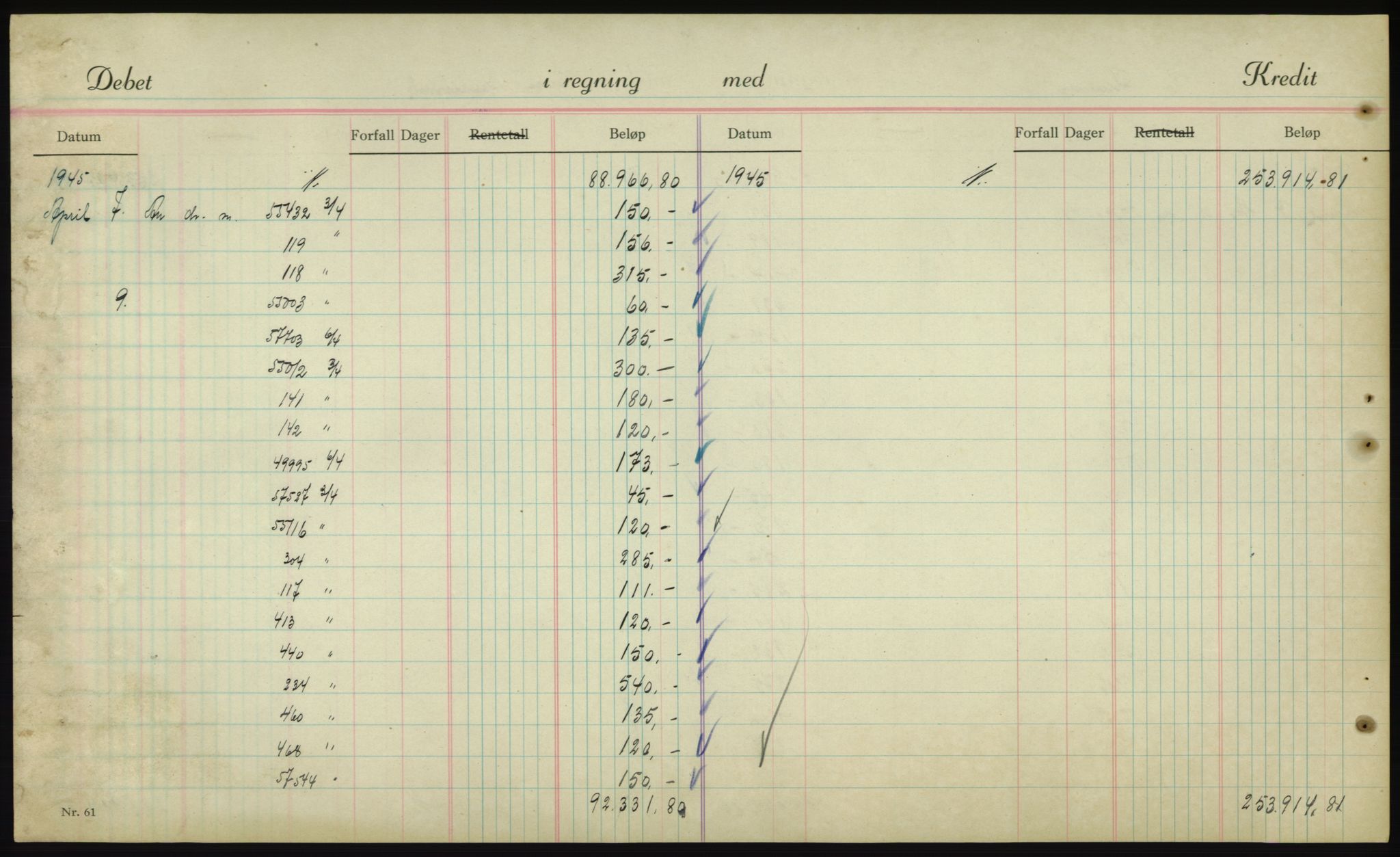 Forsvarsdepartementet, 10. kontor / Oppgjørskontoret, AV/RA-RAFA-1225/D/Db/L0180: Lista oppgjørskontor, 1942-1952, p. 1970