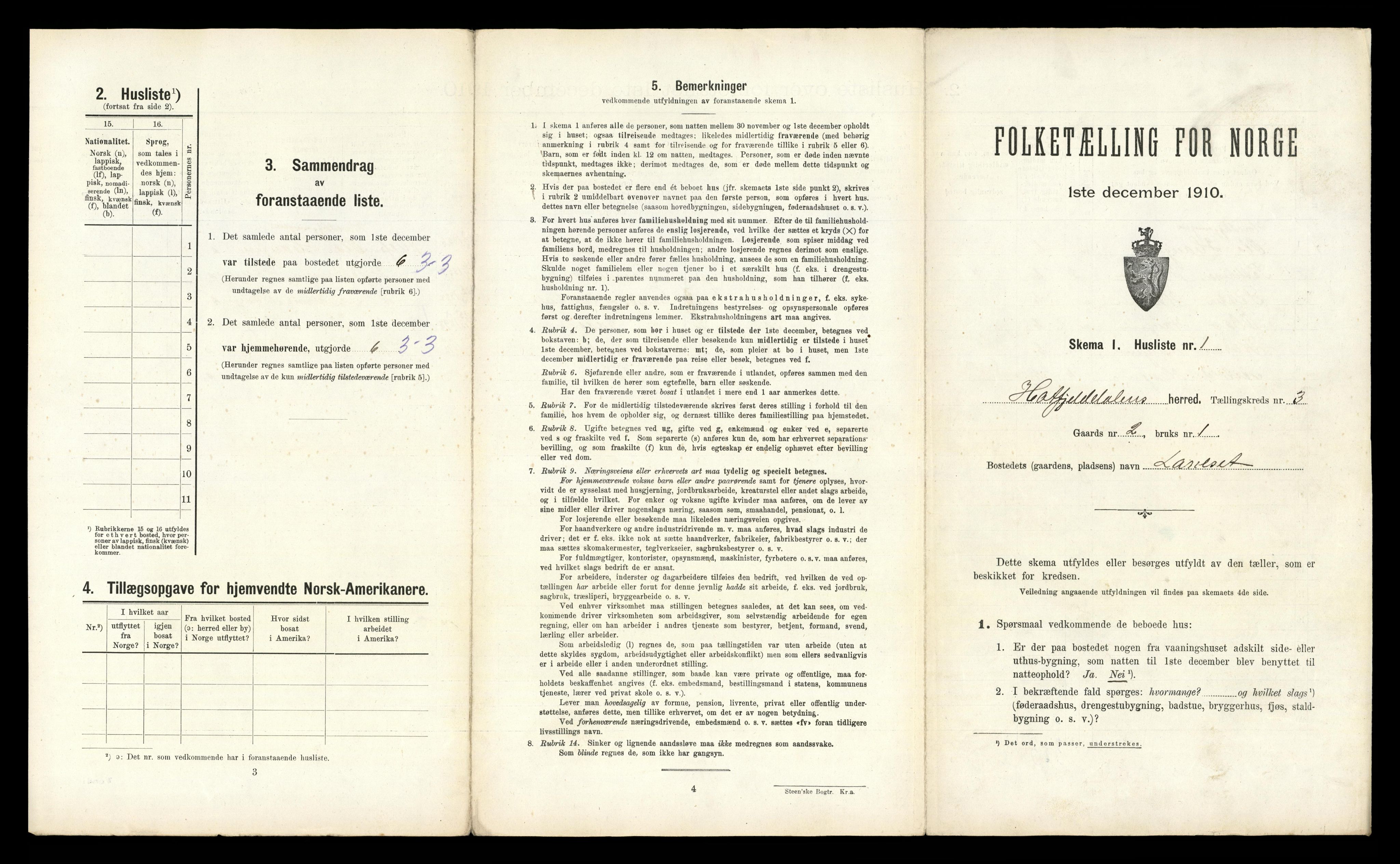 RA, 1910 census for Hattfjelldal, 1910, p. 135