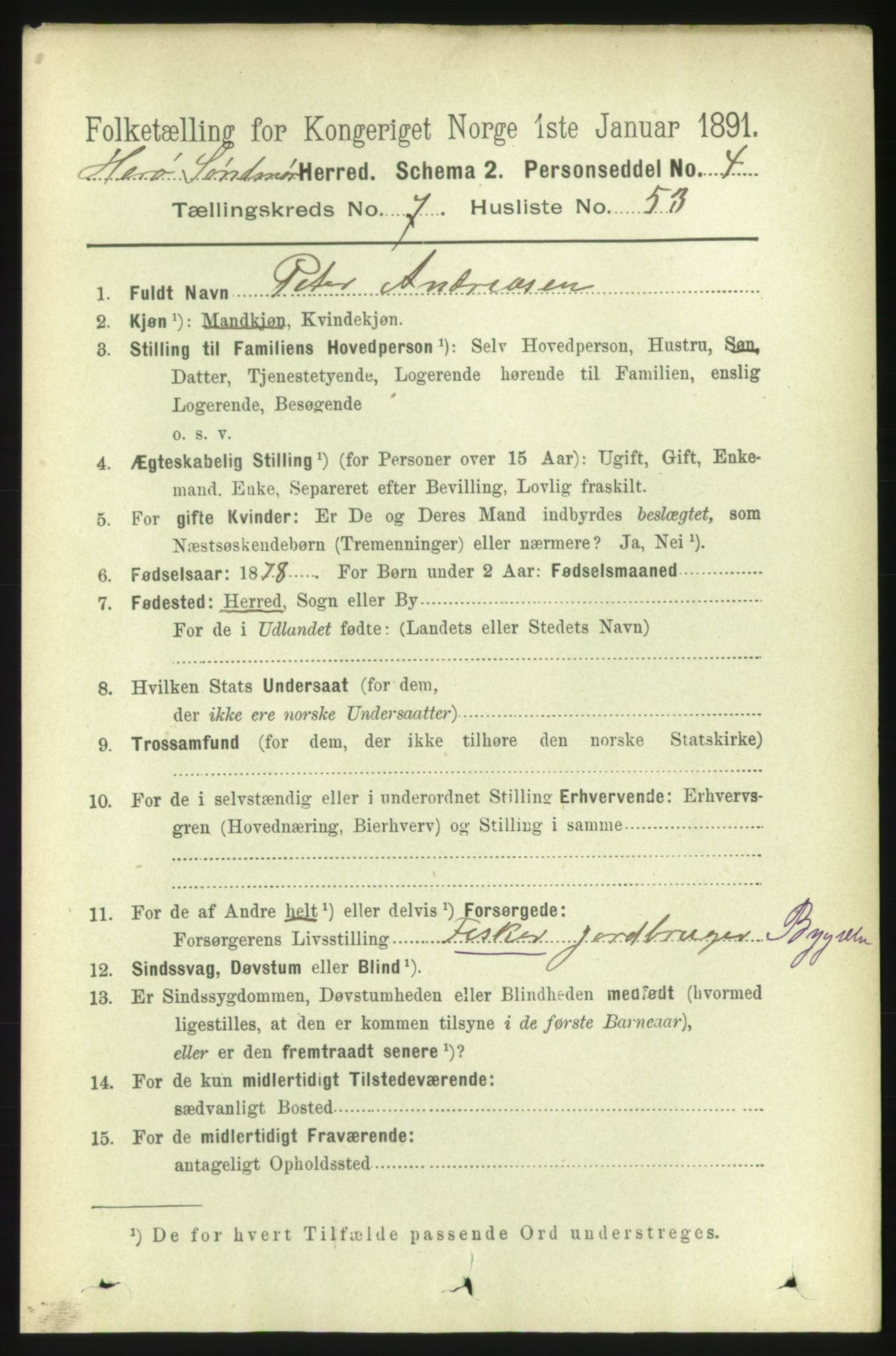 RA, 1891 census for 1515 Herøy, 1891, p. 3181