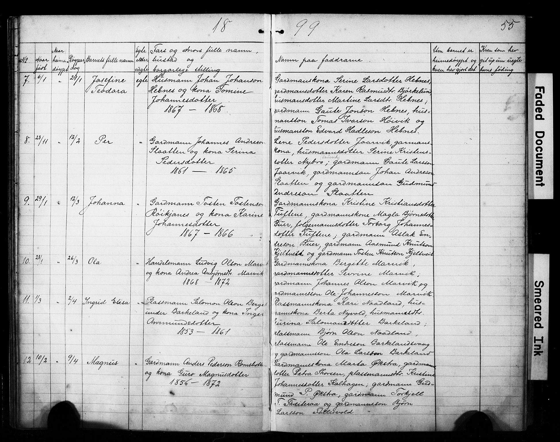 Jelsa sokneprestkontor, AV/SAST-A-101842/01/V: Parish register (copy) no. B 4, 1890-1928, p. 55