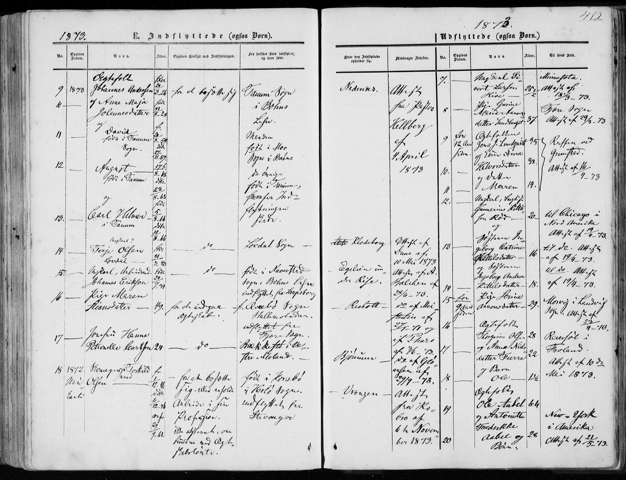 Øyestad sokneprestkontor, AV/SAK-1111-0049/F/Fa/L0015: Parish register (official) no. A 15, 1857-1873, p. 412