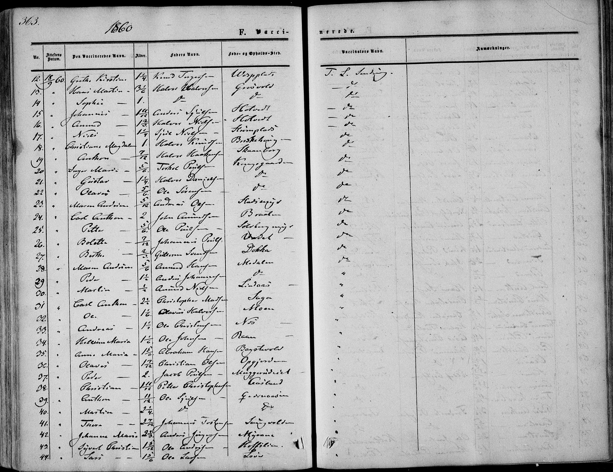 Sandsvær kirkebøker, AV/SAKO-A-244/F/Fa/L0006: Parish register (official) no. I 6, 1857-1868, p. 363