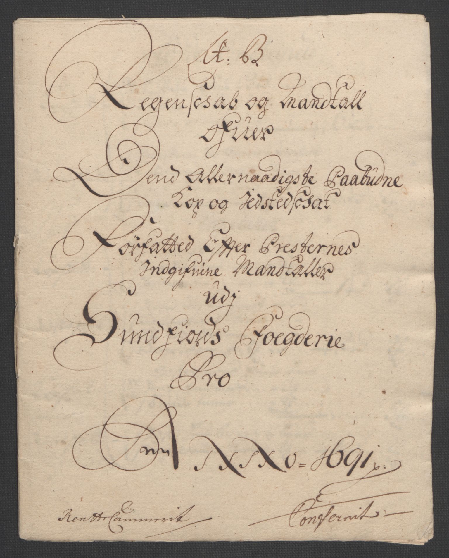 Rentekammeret inntil 1814, Reviderte regnskaper, Fogderegnskap, AV/RA-EA-4092/R53/L3420: Fogderegnskap Sunn- og Nordfjord, 1691-1692, p. 58