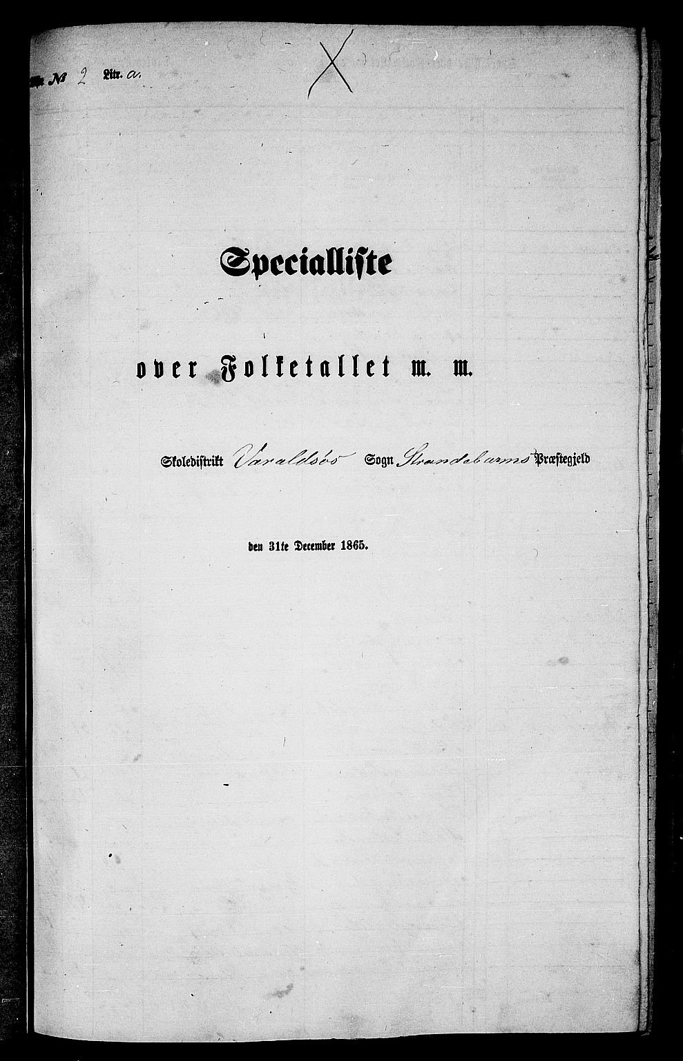 RA, 1865 census for Strandebarm, 1865, p. 26