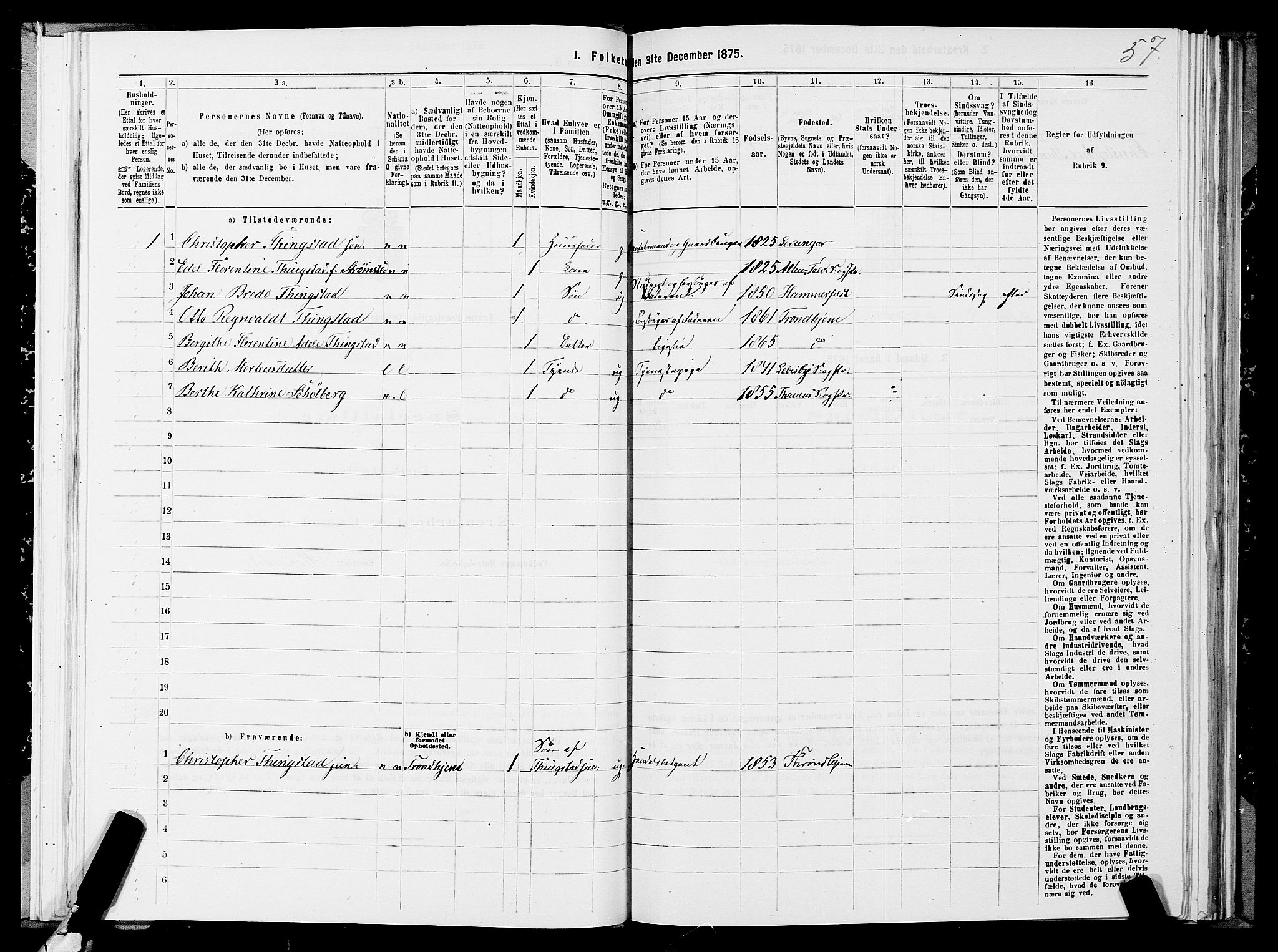 SATØ, 1875 census for 2025P Tana, 1875, p. 3057