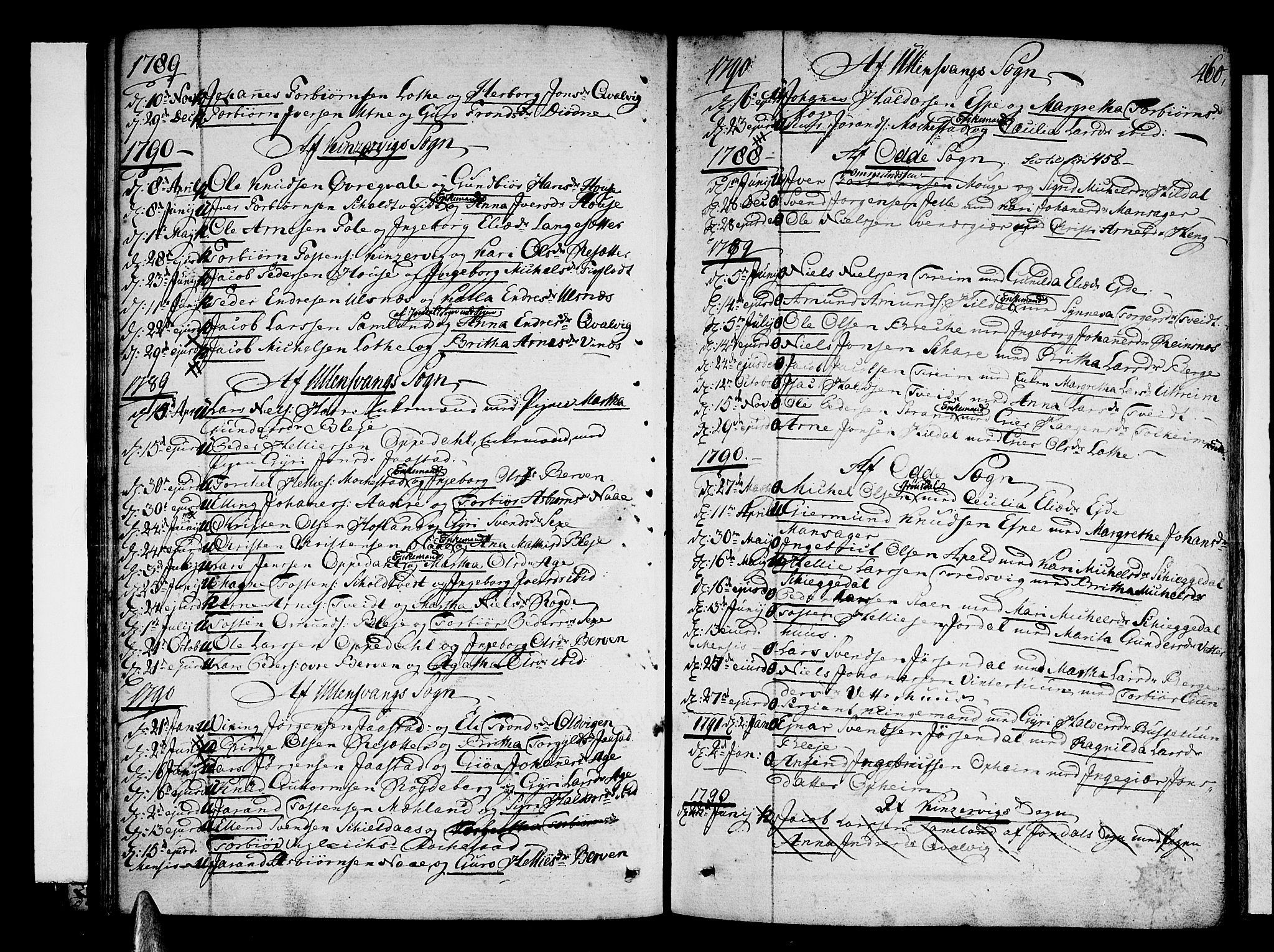 Ullensvang sokneprestembete, SAB/A-78701/H/Haa: Parish register (official) no. A 7 /1, 1788-1804, p. 459-460